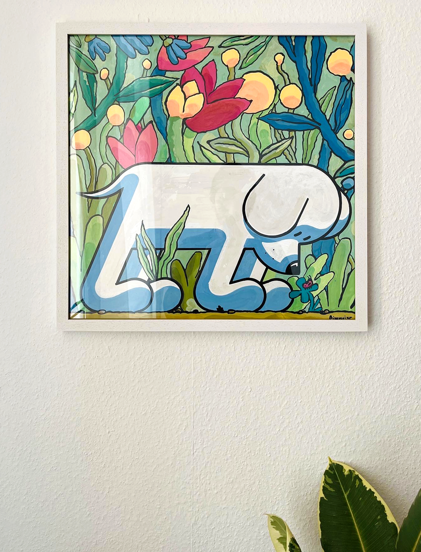 Selbst: Hund im hohen Gras