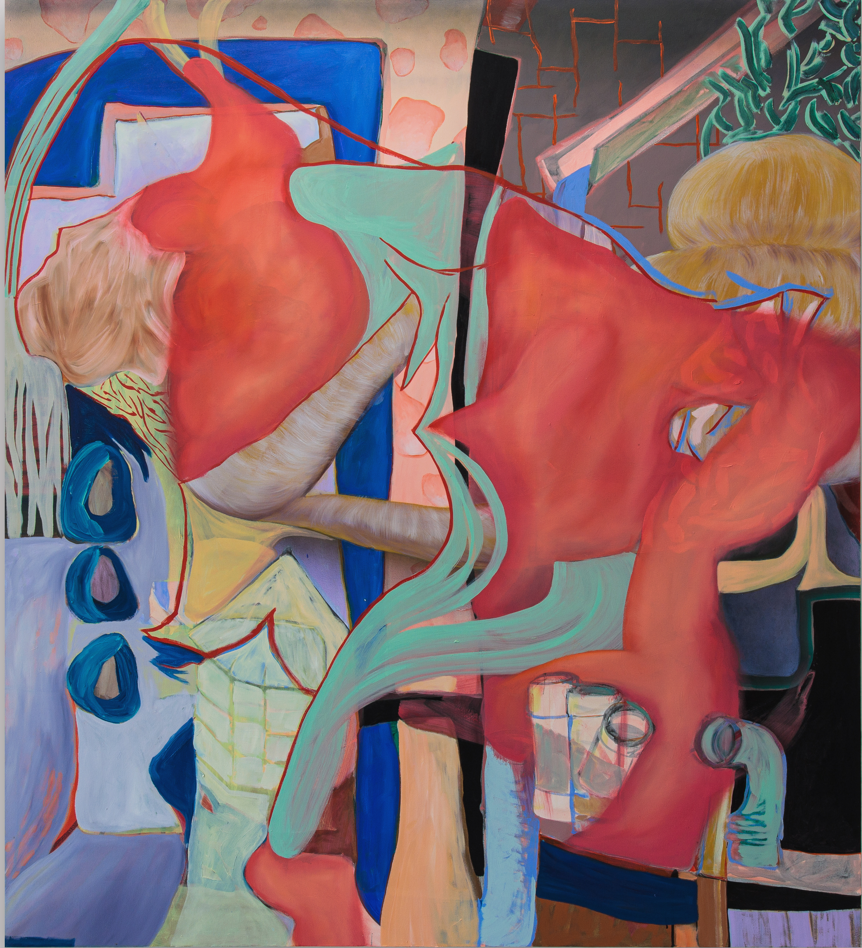 Drip Foraging, 152 x 137 cm