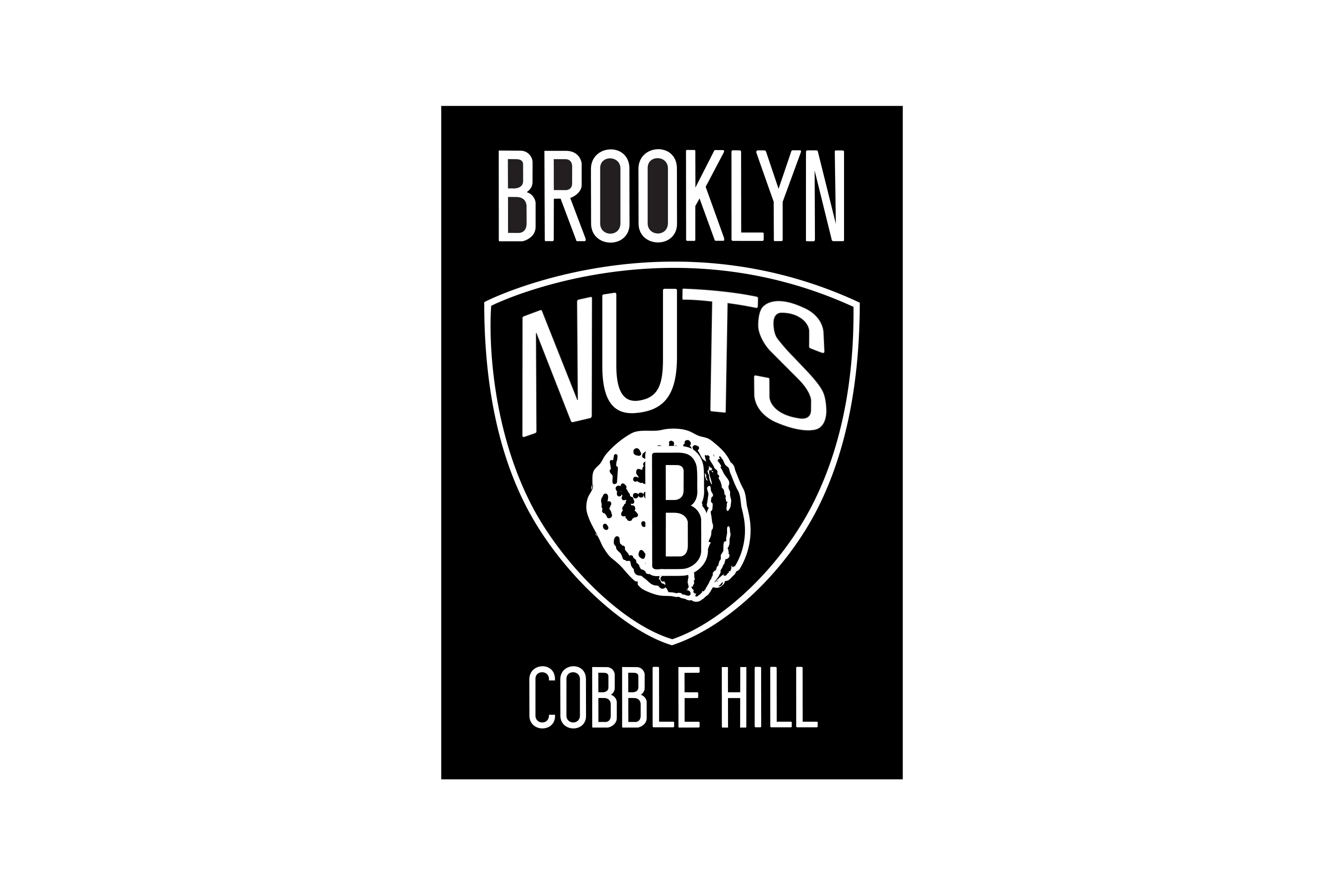 16/16 (2013) Mock logo for a fictional Cobble Hill gourmet nut shop; playing off Brooklyn’s NBA Nets rebrand