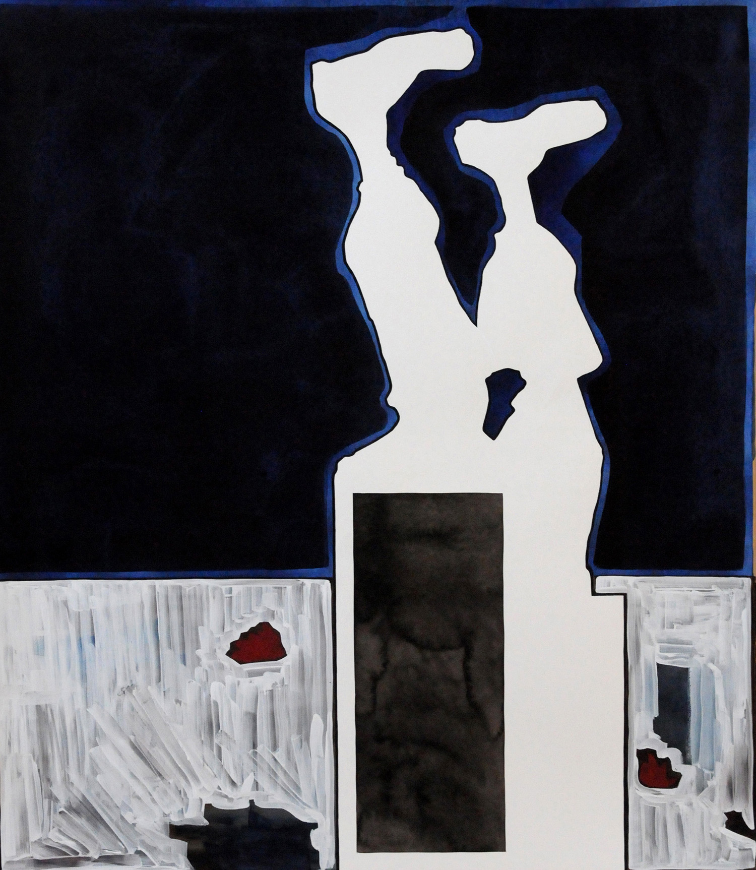 winter. watercolor + gouache on arches. 38 x 32 inches