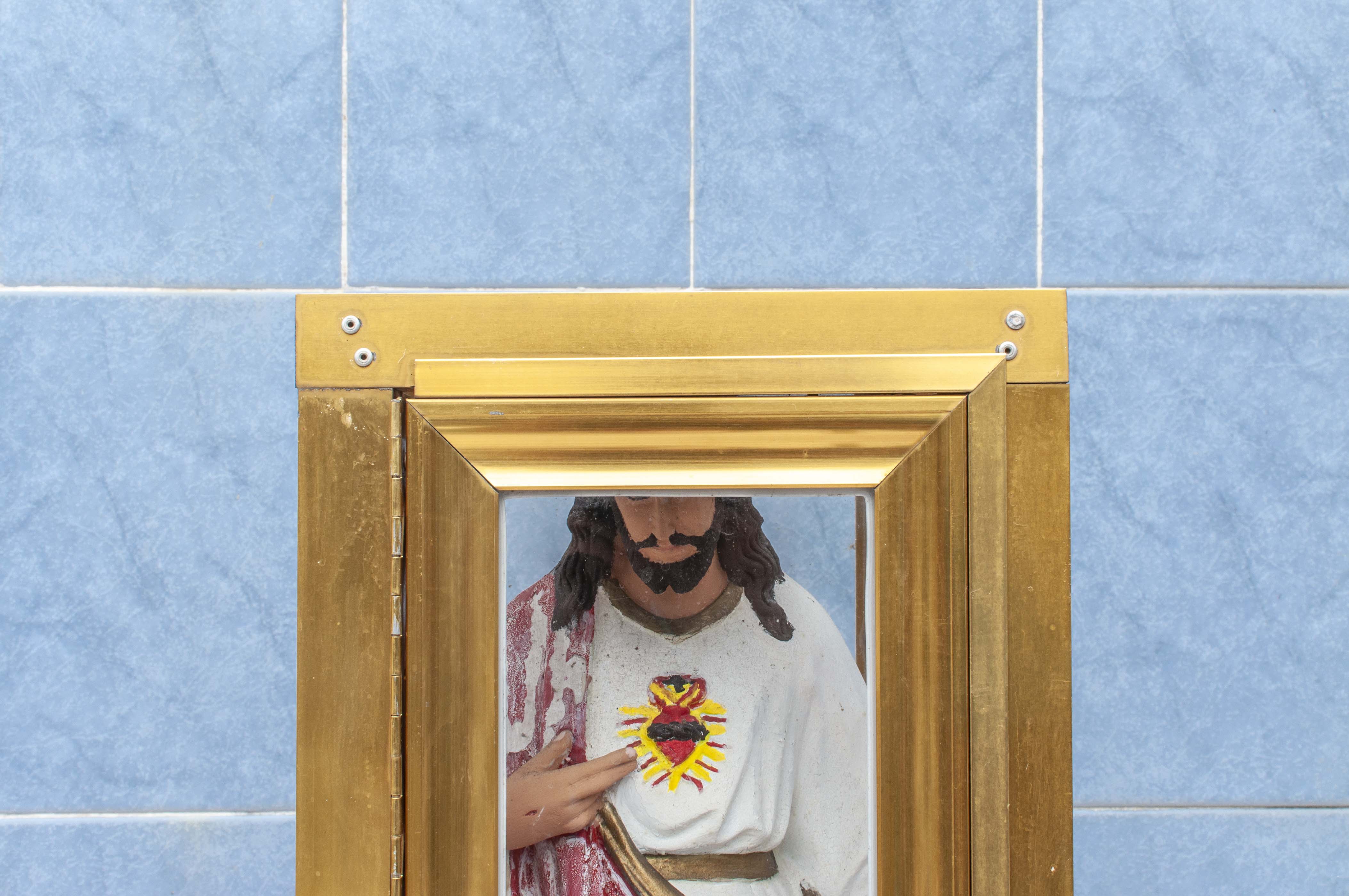 Cristo en cementerio de Alvarado. México. 2016.