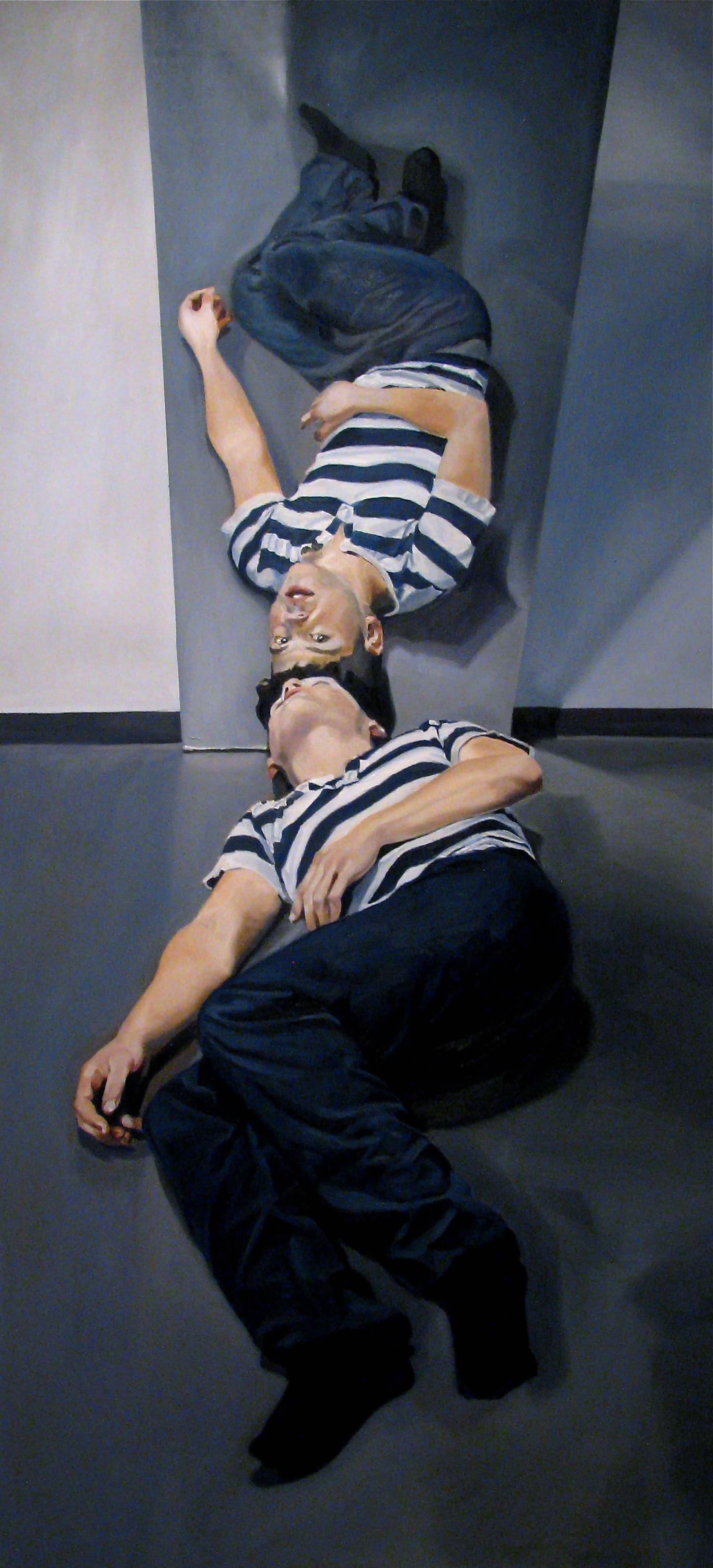 His Counterpart,  oil on canvas, 36 x 78", 2010
