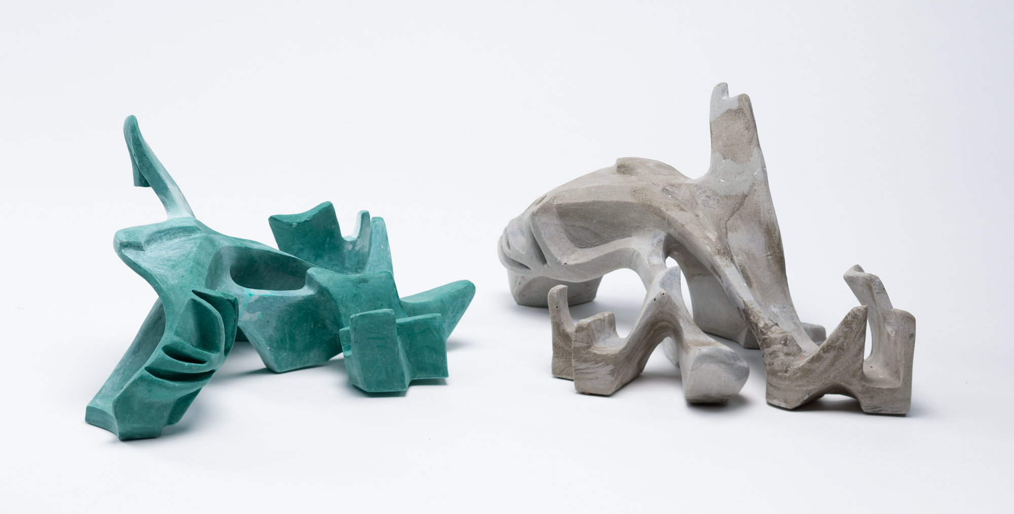 Title: /. Material: jesmonite cast, synthetic cast, color. Size: 21x24x17cm. Studio shot. 2020.