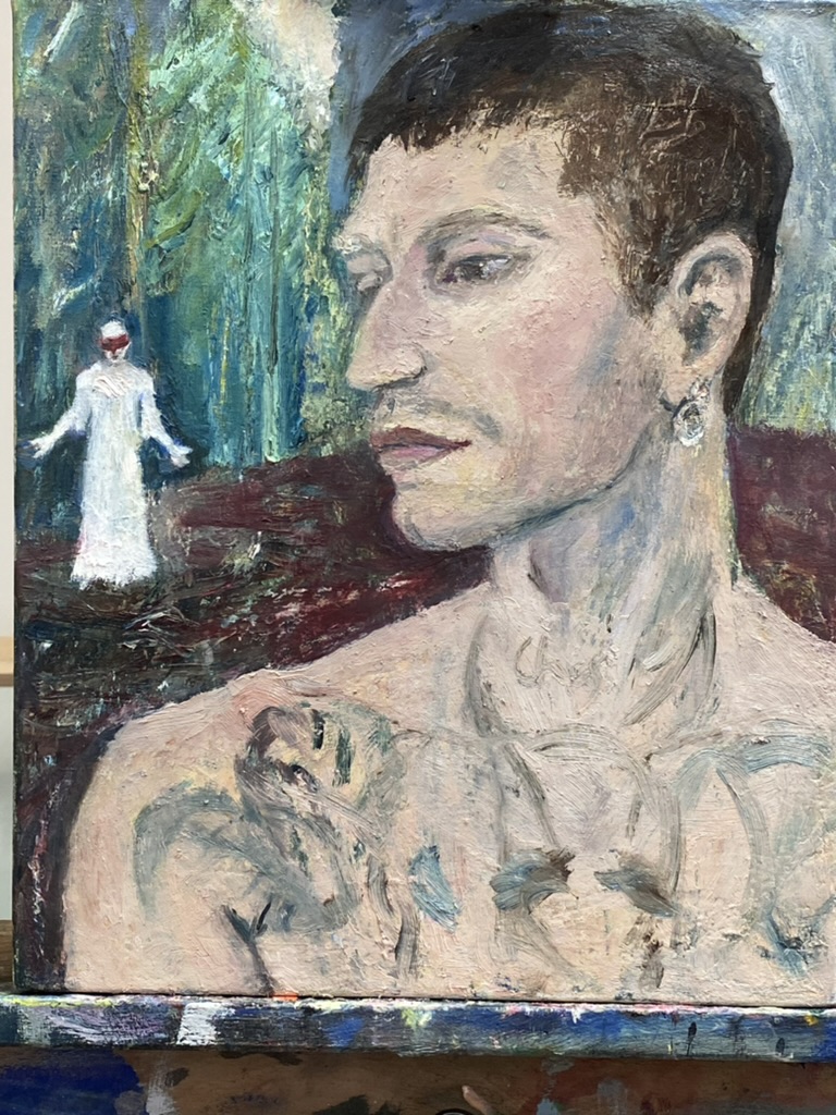 Billie Dellios, oil on canvas, 30 x 22 cm