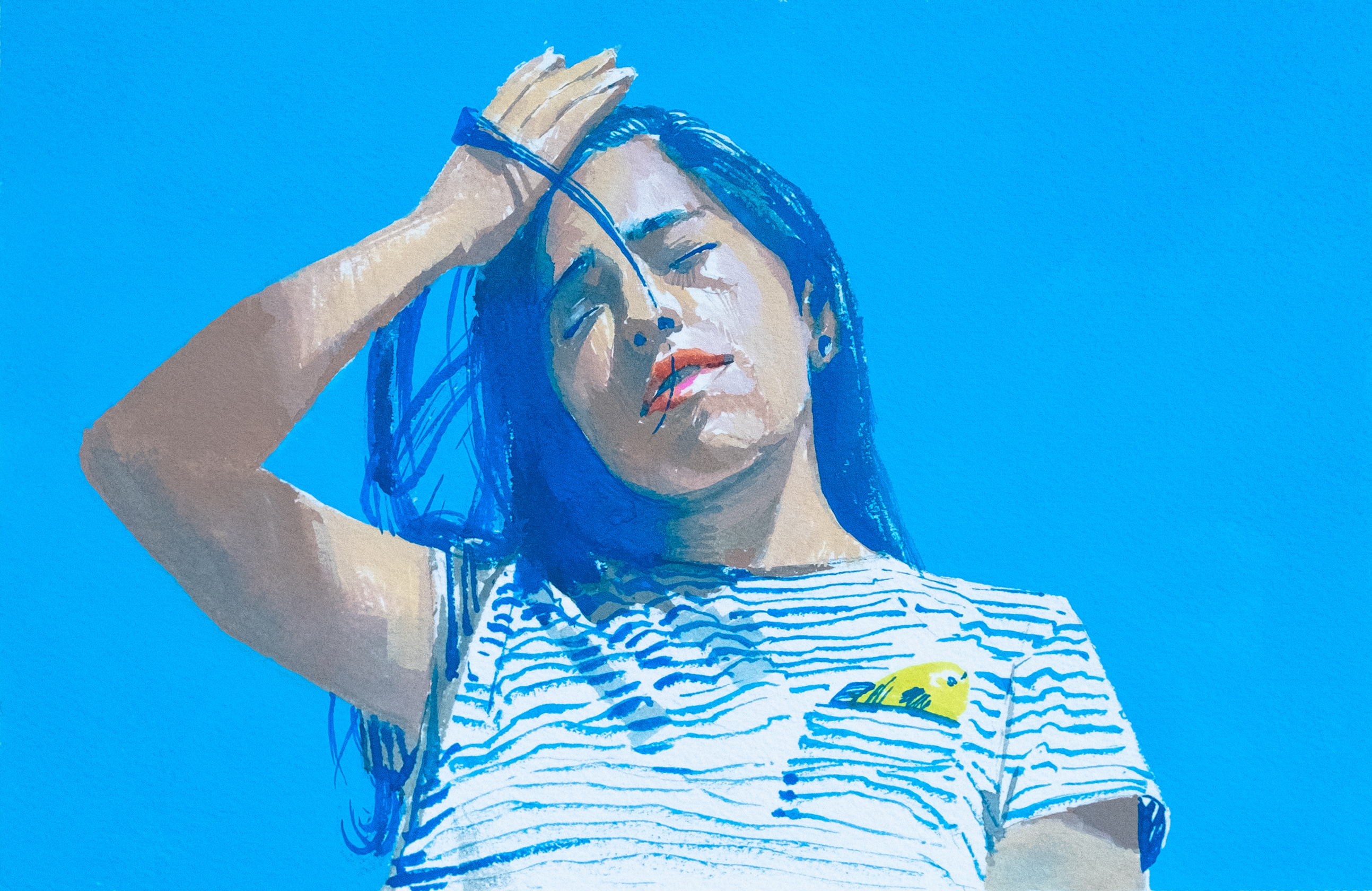 RRUCCULLA, 2018. Gouache on watercolor paper — 10 x 7 in.