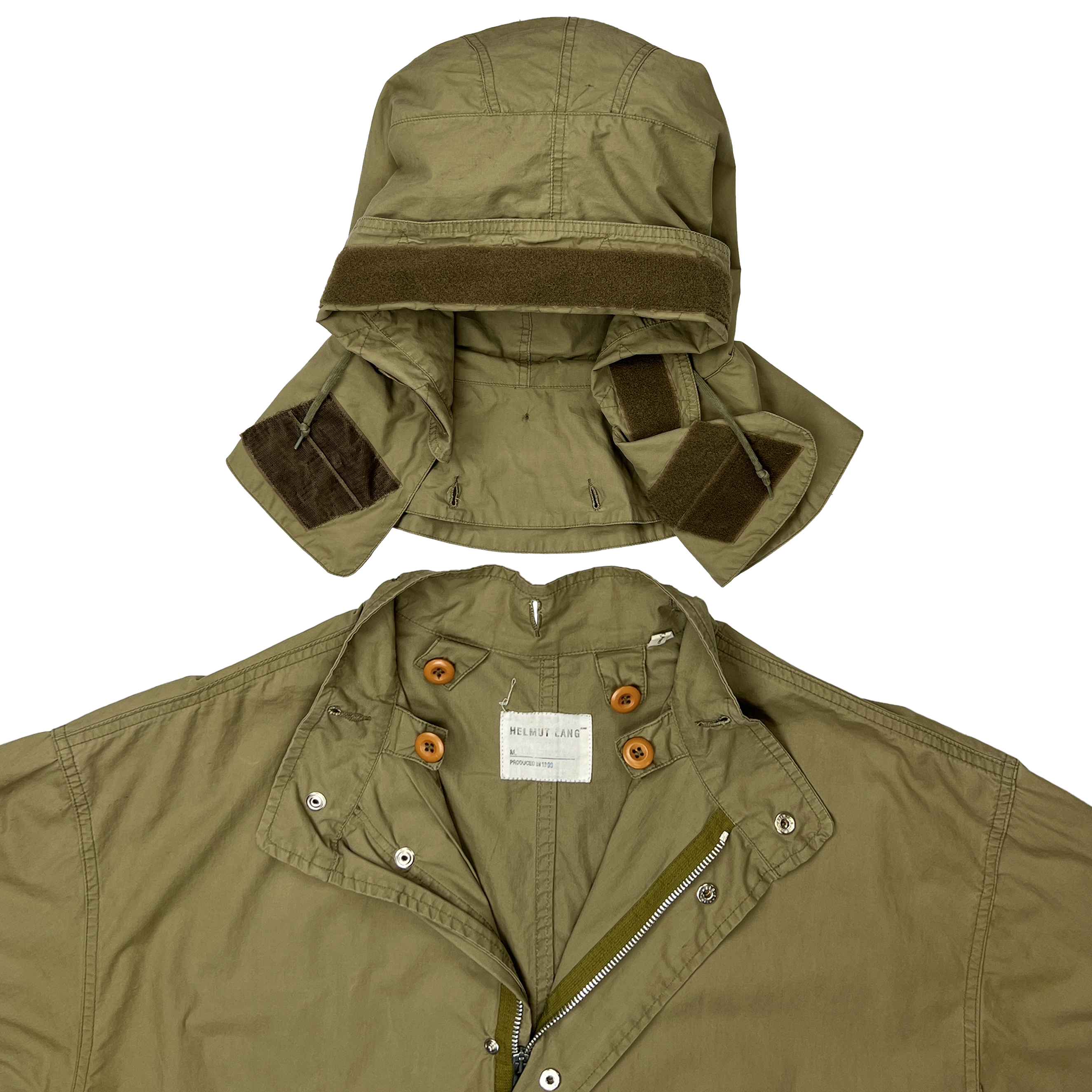 HELMUT LANG マウンテンパーカー M 1999年製 オリーブグリーン Helmut Lang, S/S 1999 Cropped M-51 Parka - LA NAUSÉE