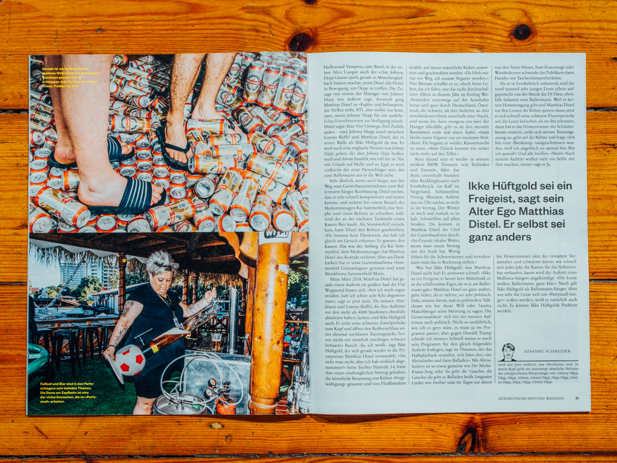 SZ Magazin Nr. 33 / Reportage &uuml;ber IKKE H&uuml;ftgolds Neuanfang am Goldstrand in Bulgarien / August 2018