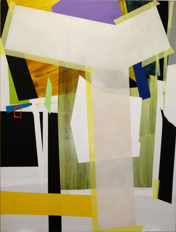 Untitled, acrylic on board,84"x 60", 213 x 157cm 2013