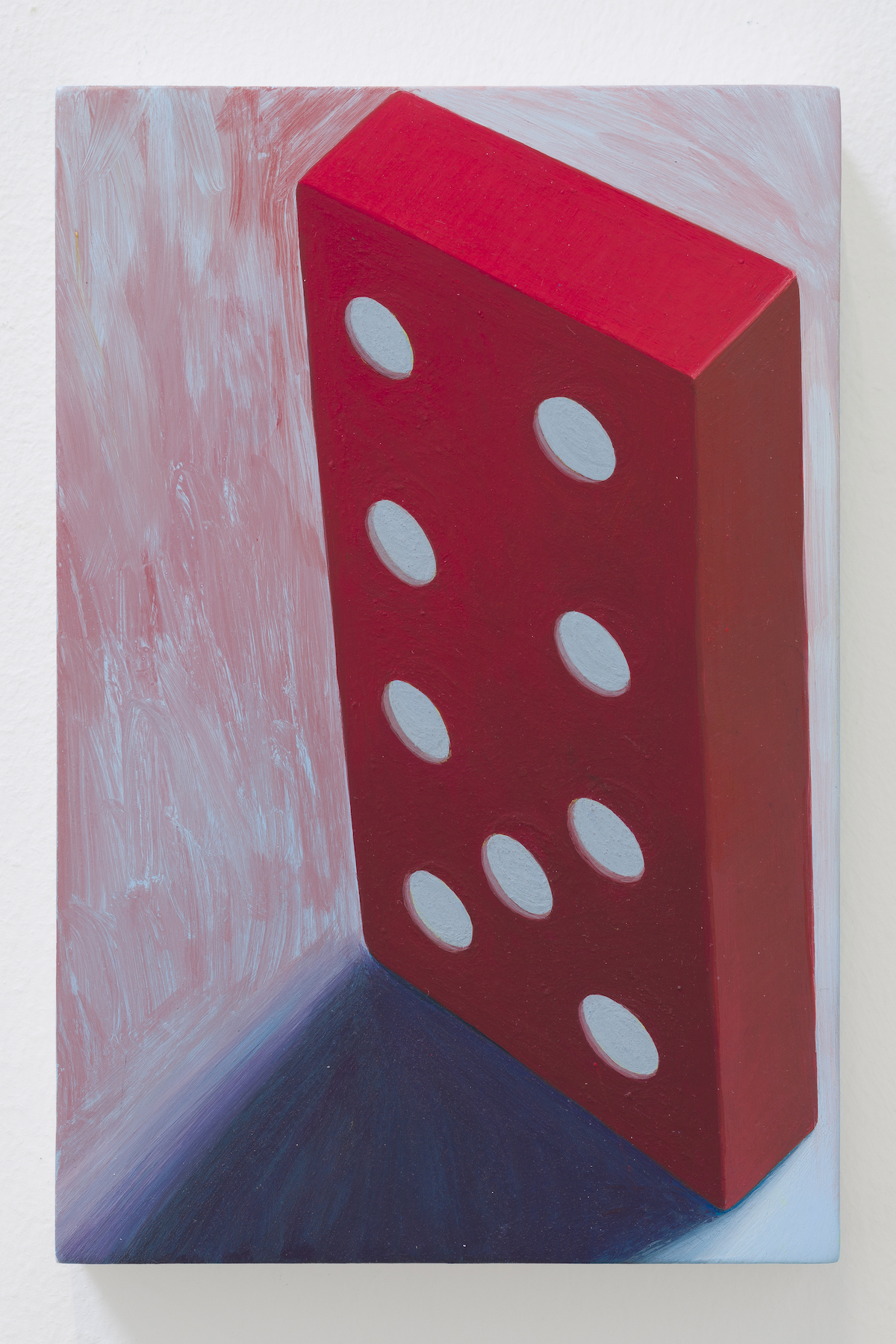 Lee Maxey, Yield, 2023, Egg tempera on panel, 6 (H) x 4 (W) in