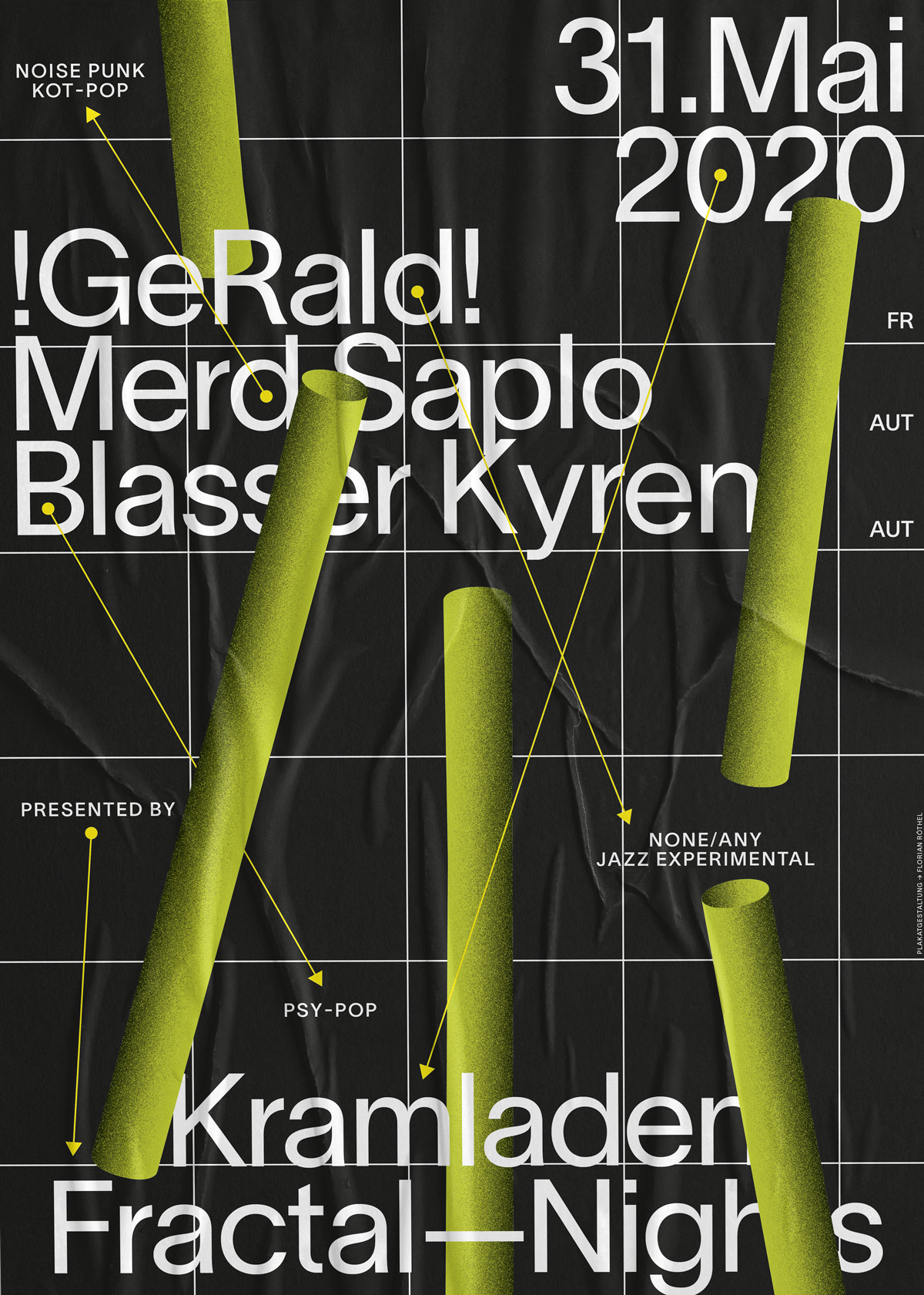 Fractal–Nights / Konzertplakat