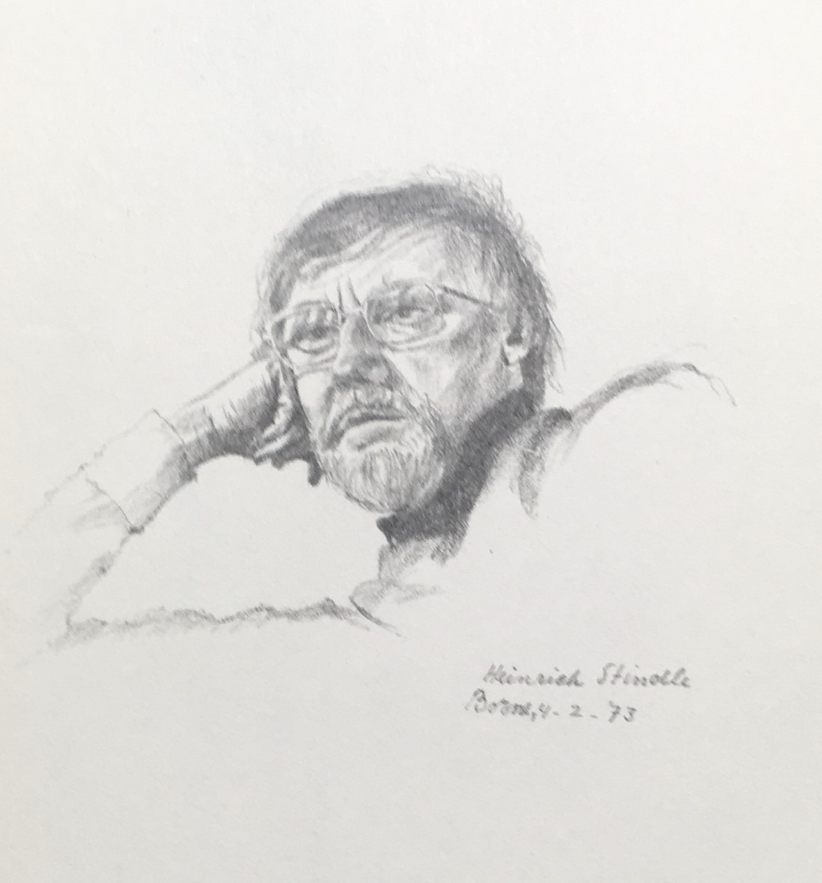 Heinrich Stindl 1973 - pencil 16x12 cm