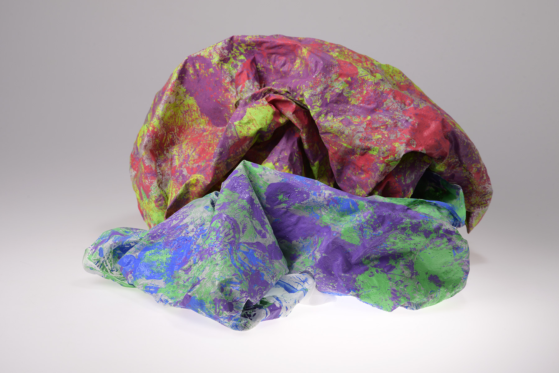 Not Us (2) (Restaged), 2020Silk and acrylic