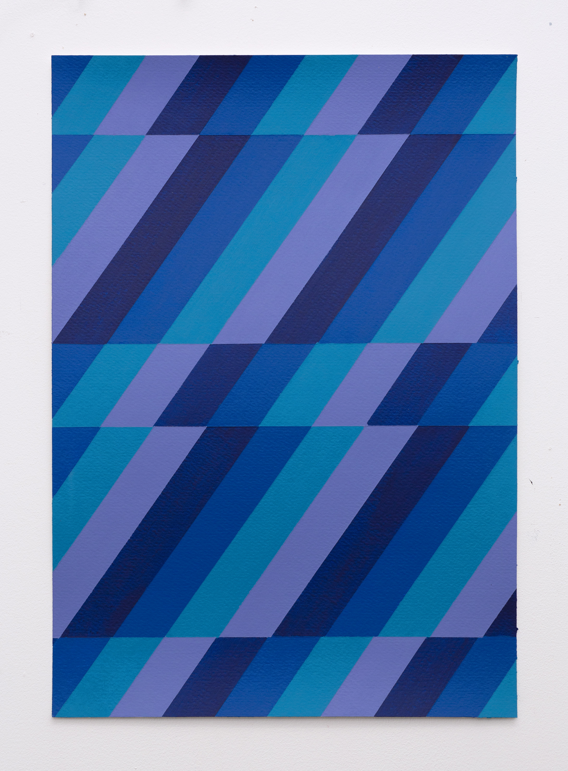 Lineae Study XXVI, 50cm x 35cm, acrylic on paper, 2021