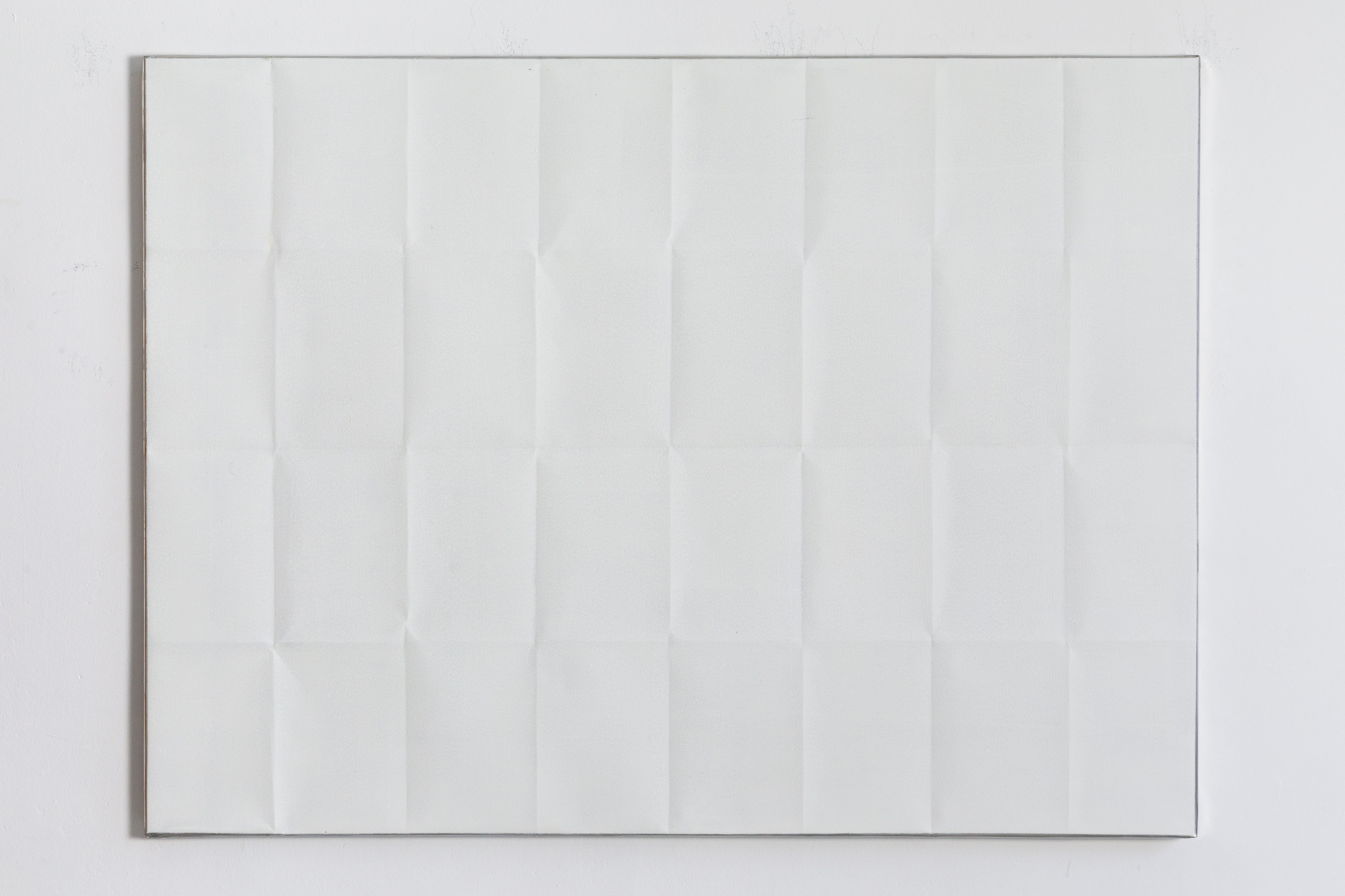 Map, 90 x 110 cm, egg-tempera on folded aluminium, 2017