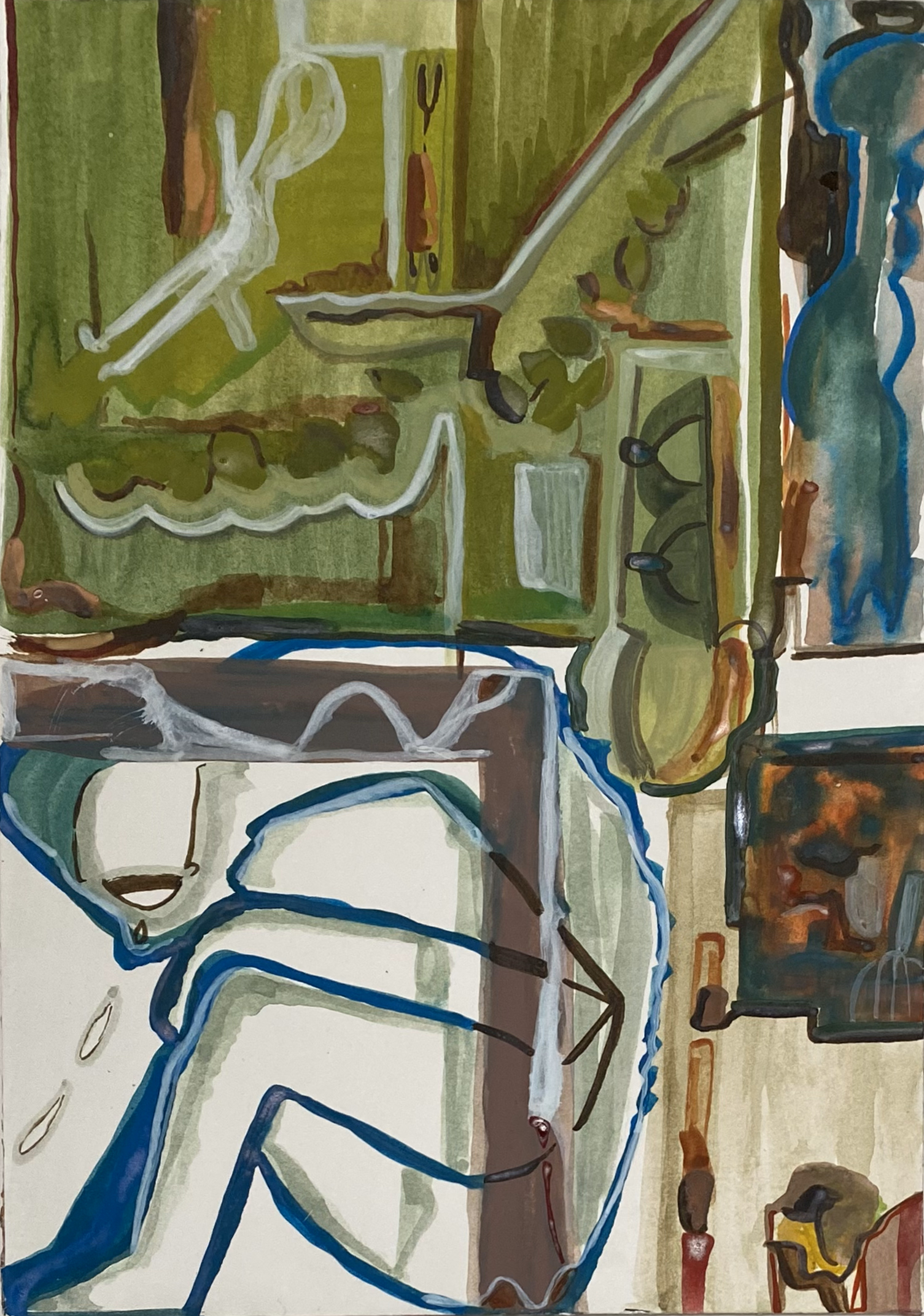 incuber à crédit, 7 x 10 in. 