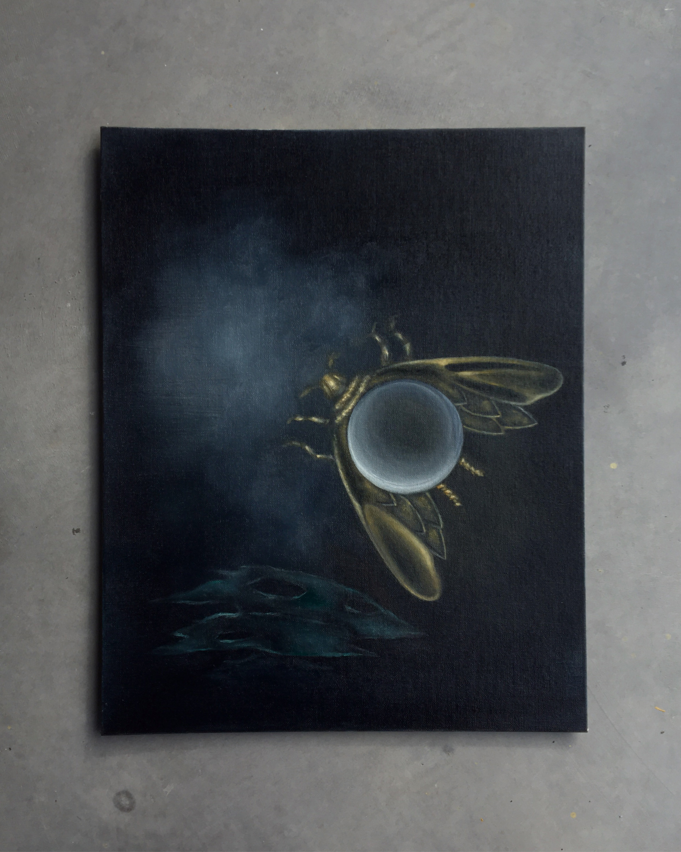 Haruspex, oil on canvas