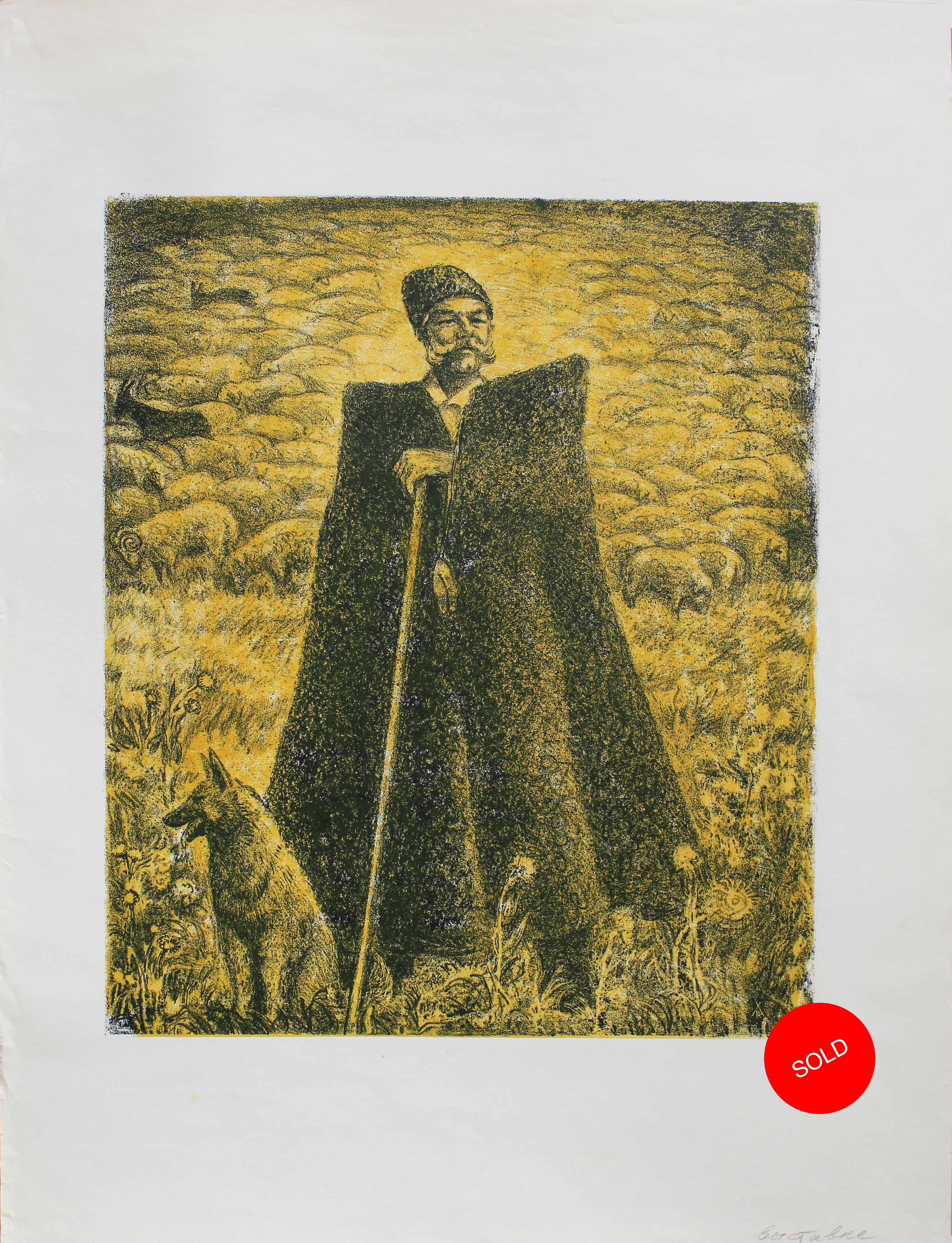LOT #48 / «Highlander», 48x41cm, color lithography / $ 80