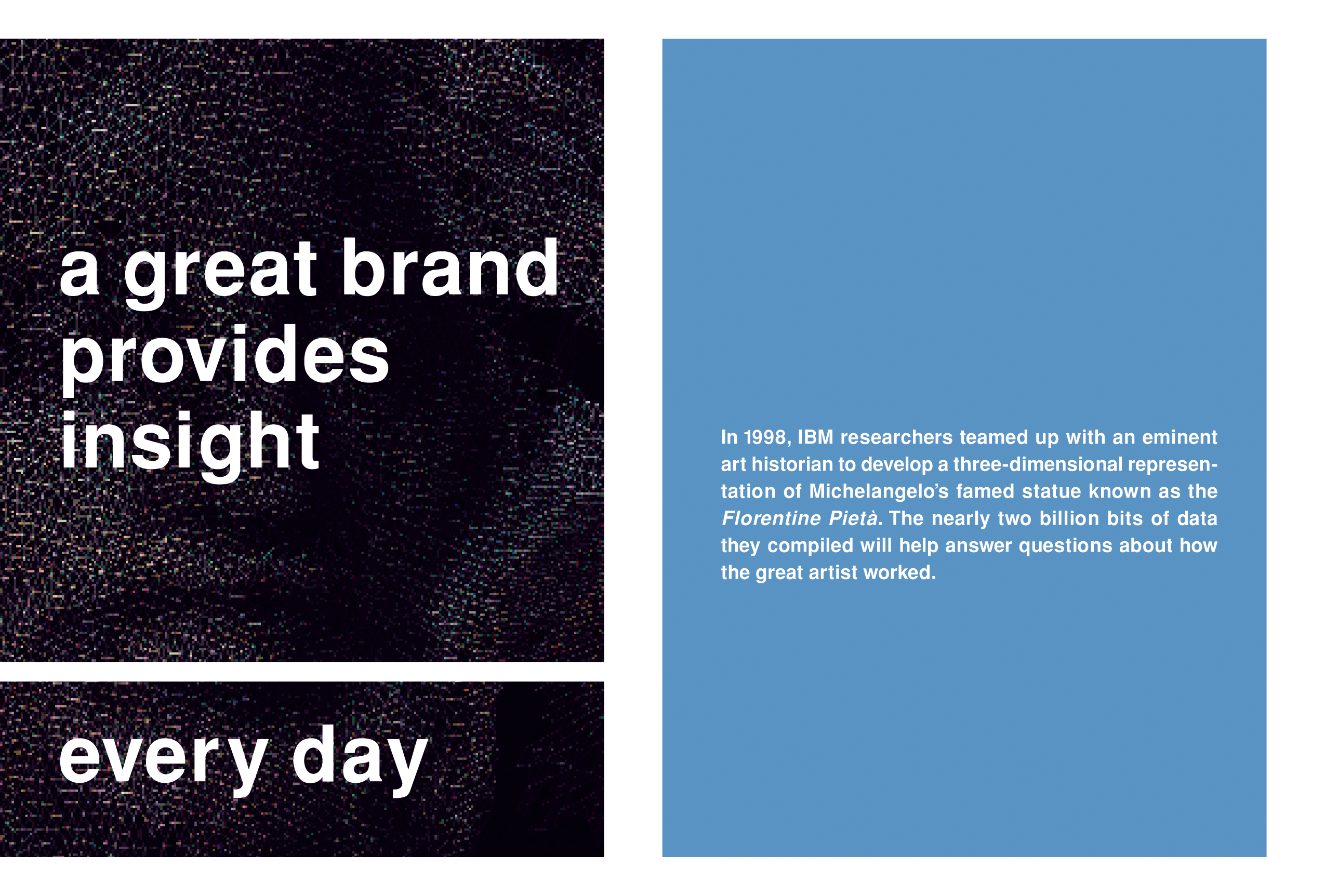 Everyday IBM: Global Brand Book, inside spread.