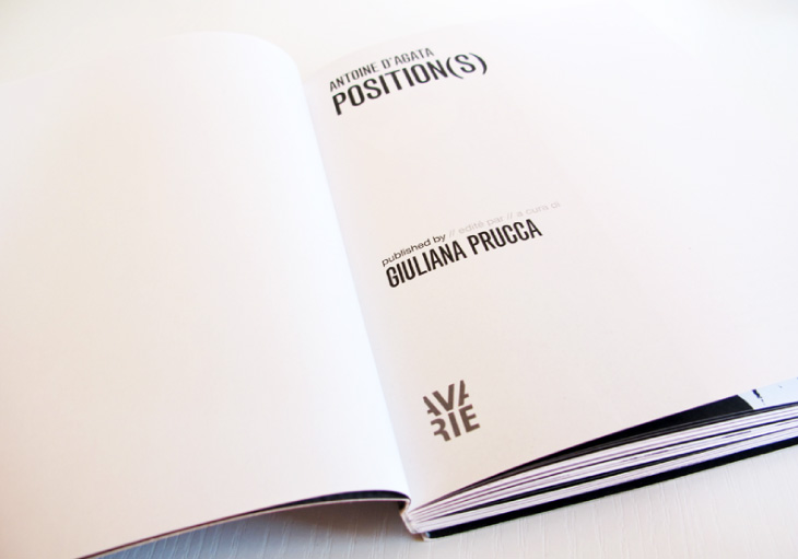 alt="Antoine d'Agata Position(s) book first page"
