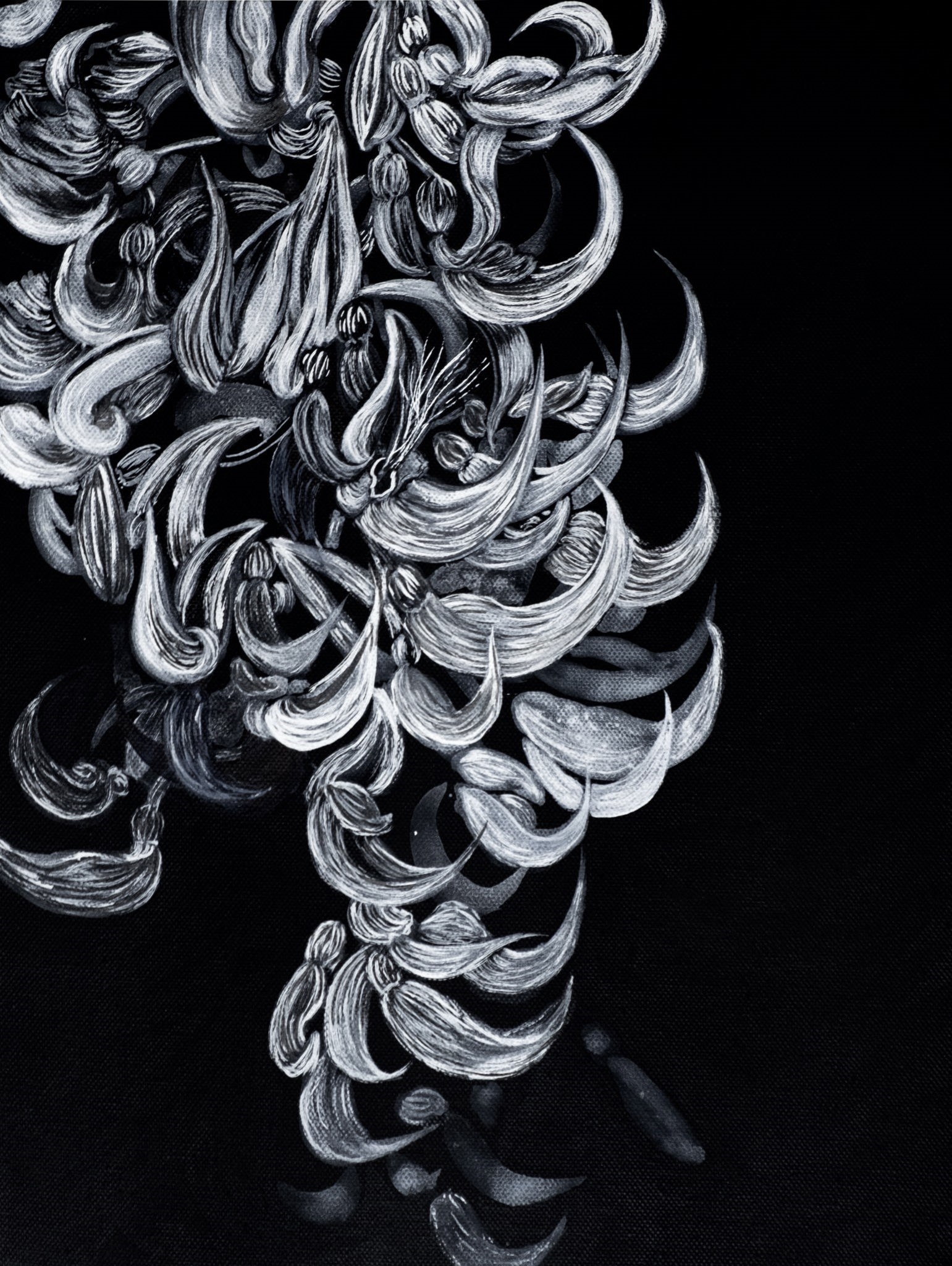 Tayabac o Vite di Giada - Mixed media on canvas -  40x30 cm