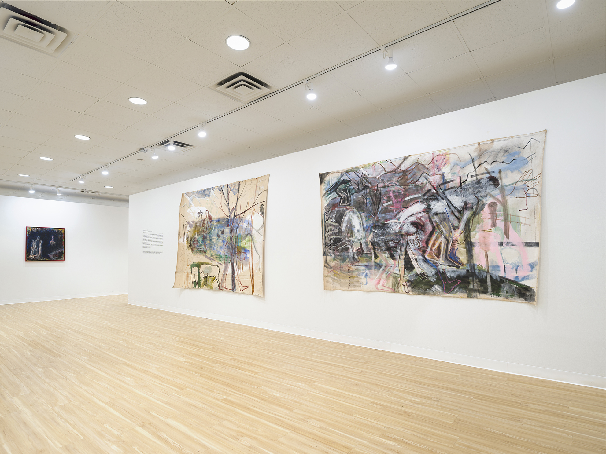 Installation view of Frances Hynes: The Wanderers, 1994-2001. Photo by Phil Hinge.