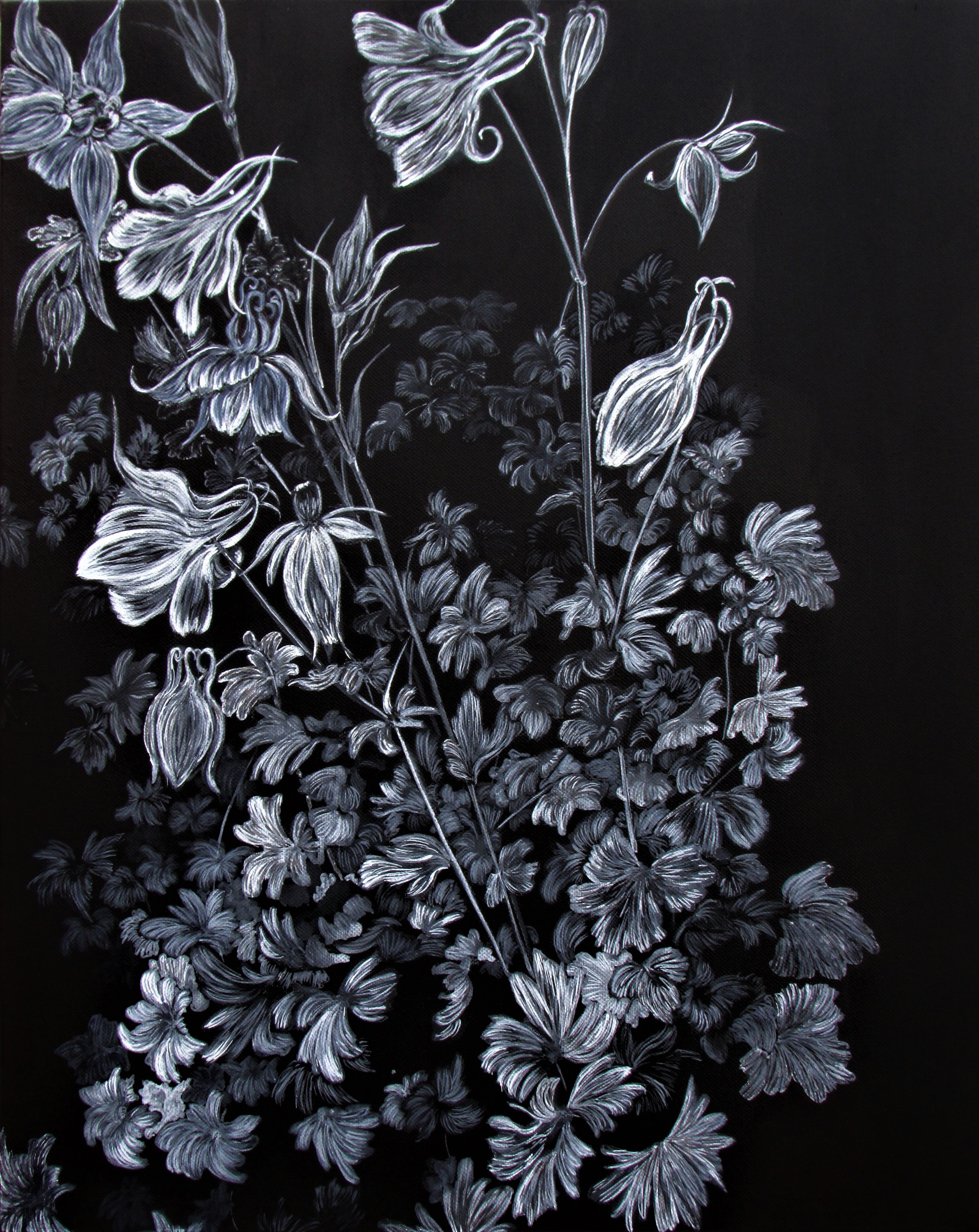 Occhio non vede, cuore ricorda - Mixed media on canvas - 50 x 40 cm