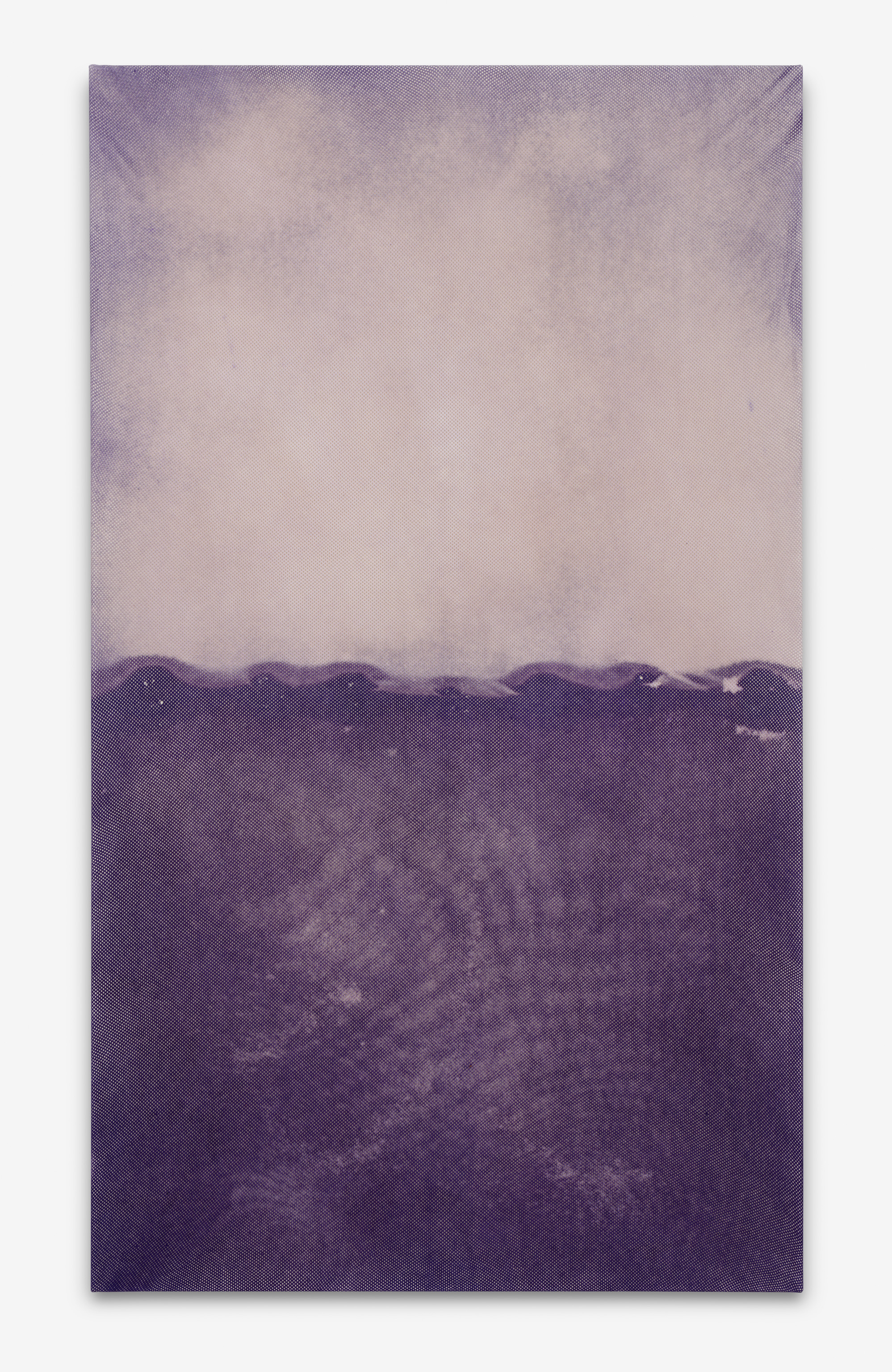 untitled, 190x110cm, dye and bleach on mesh fabric, 2016