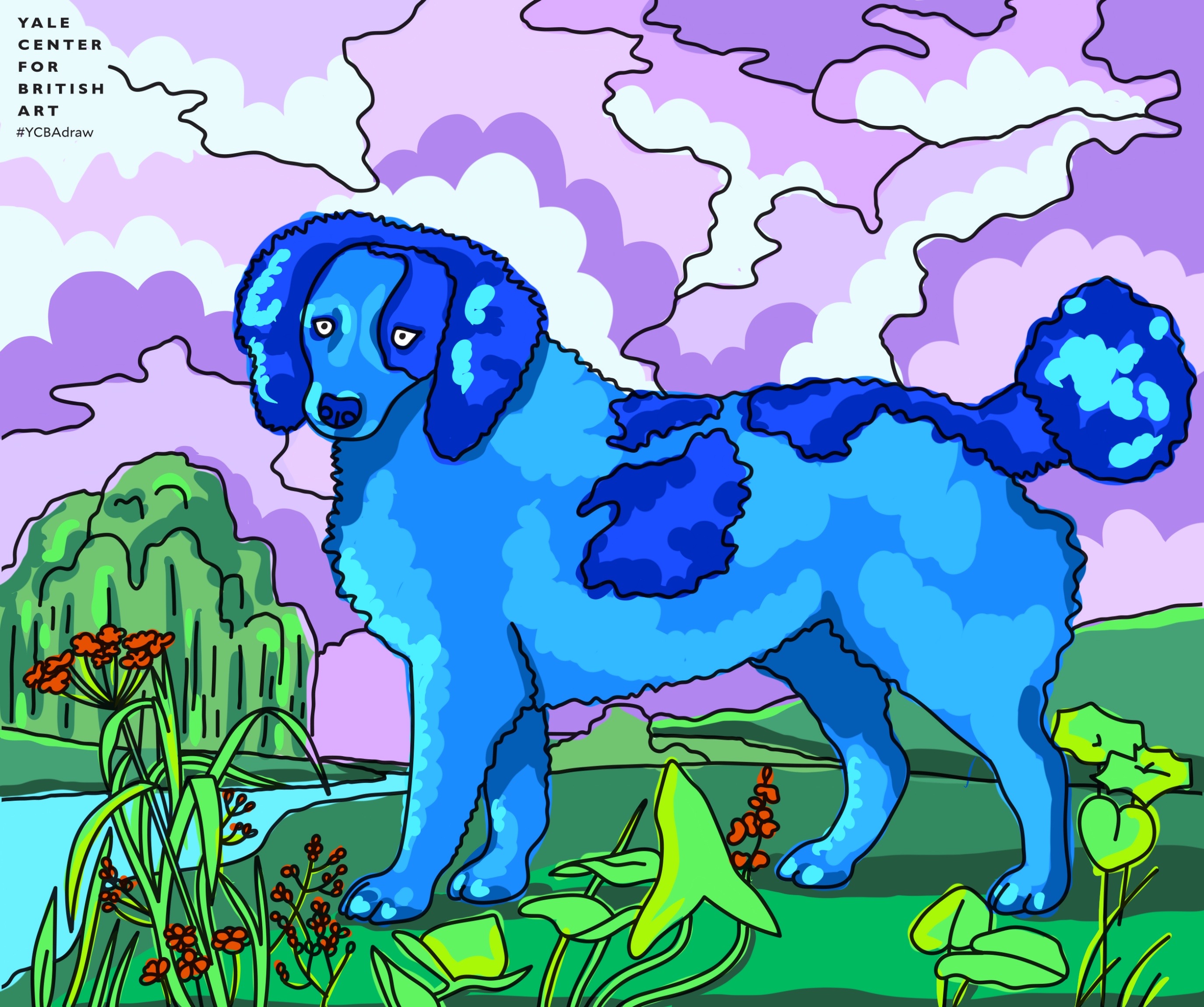 After George Stubbs's "Brown and White Norfolk or Water Spaniel"