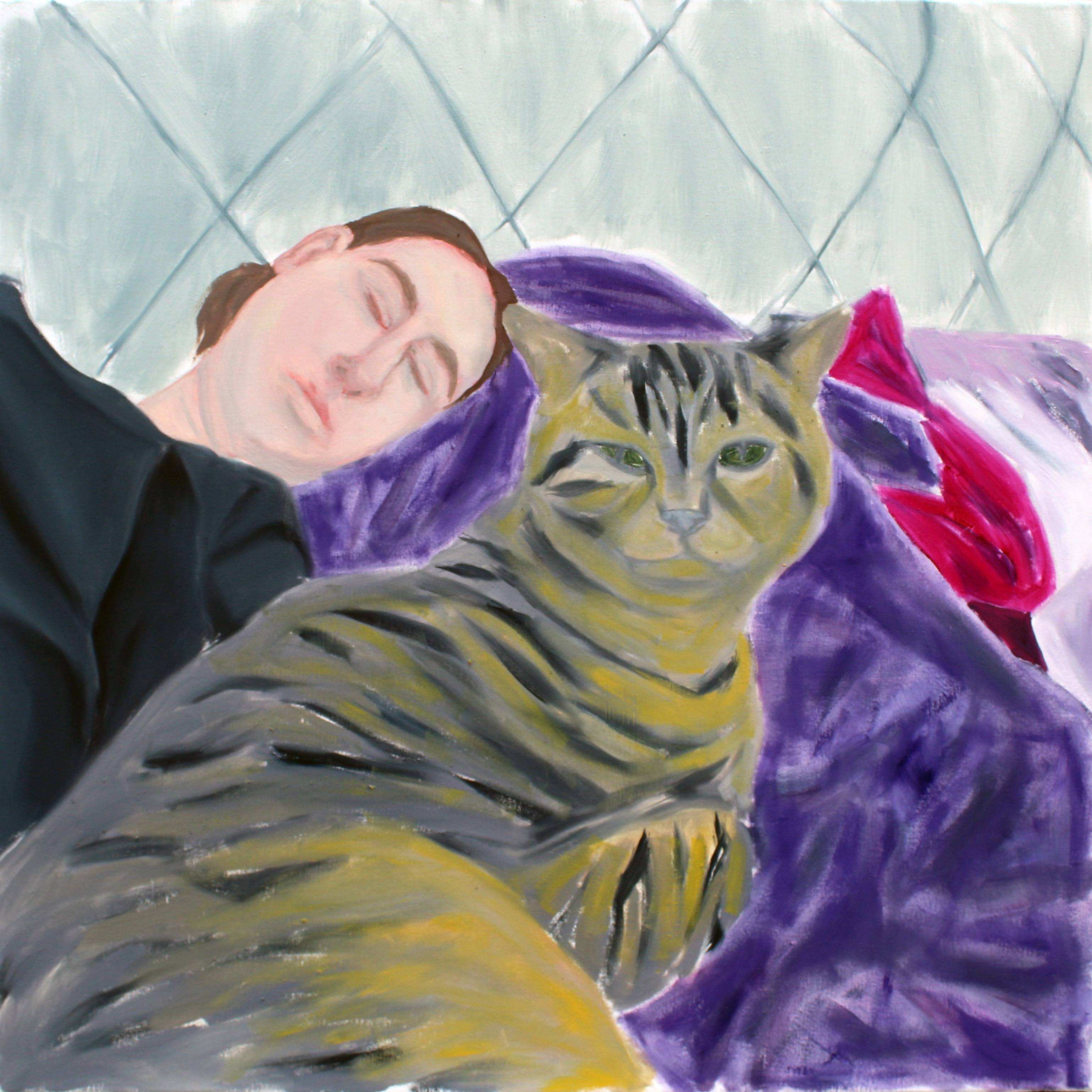 Touch II. , Oil on canvas, 60x60 cm, 2019