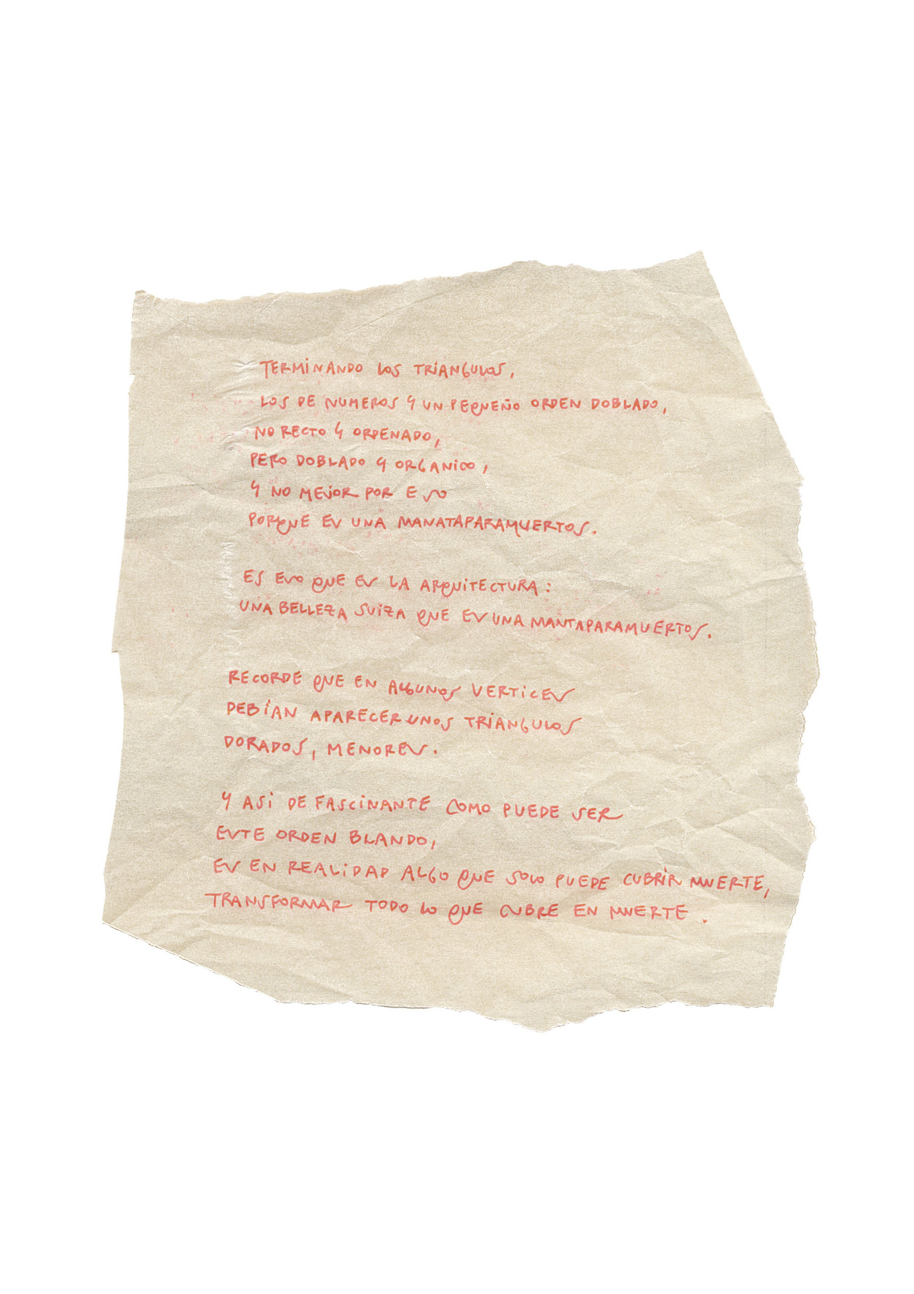 'manta', ink on trace paper, 10x10cm