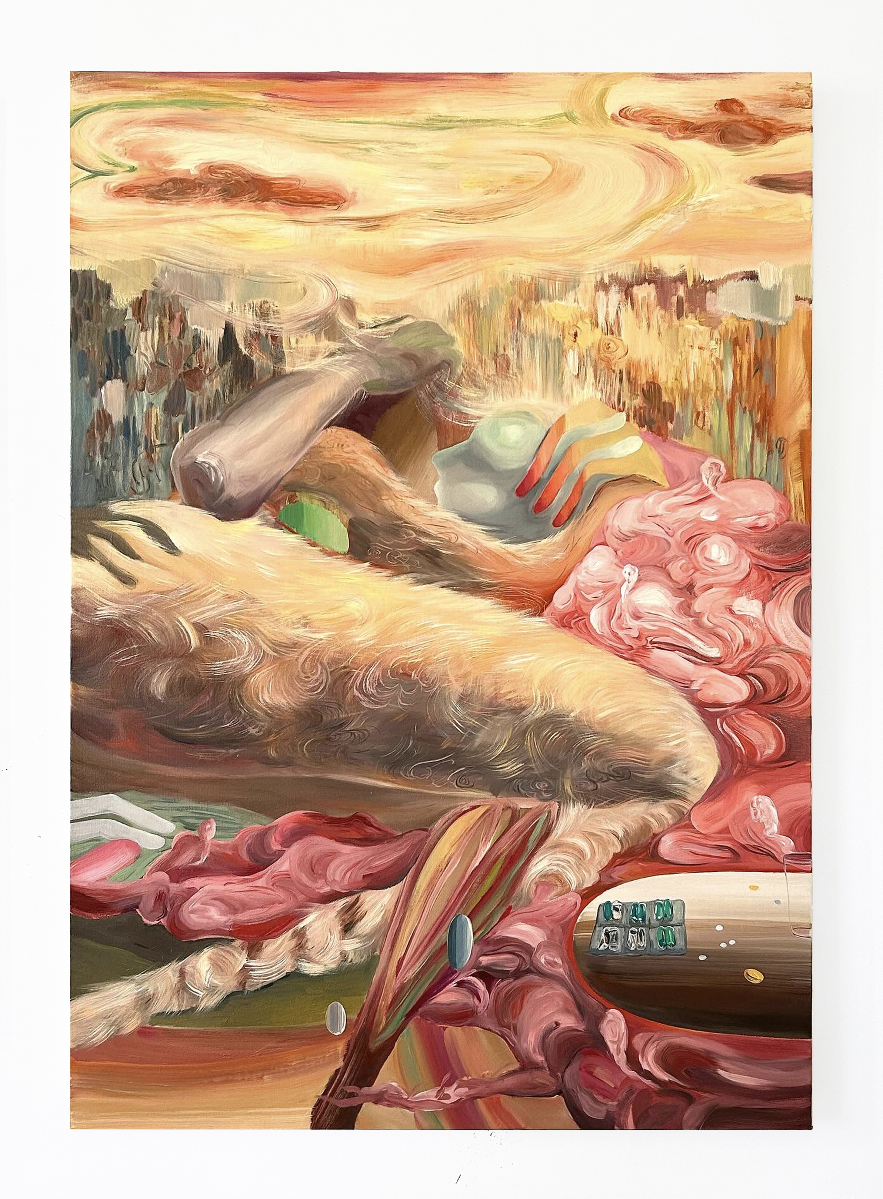 Kiss, 2024, oil on canvas, 60 x 42 IN