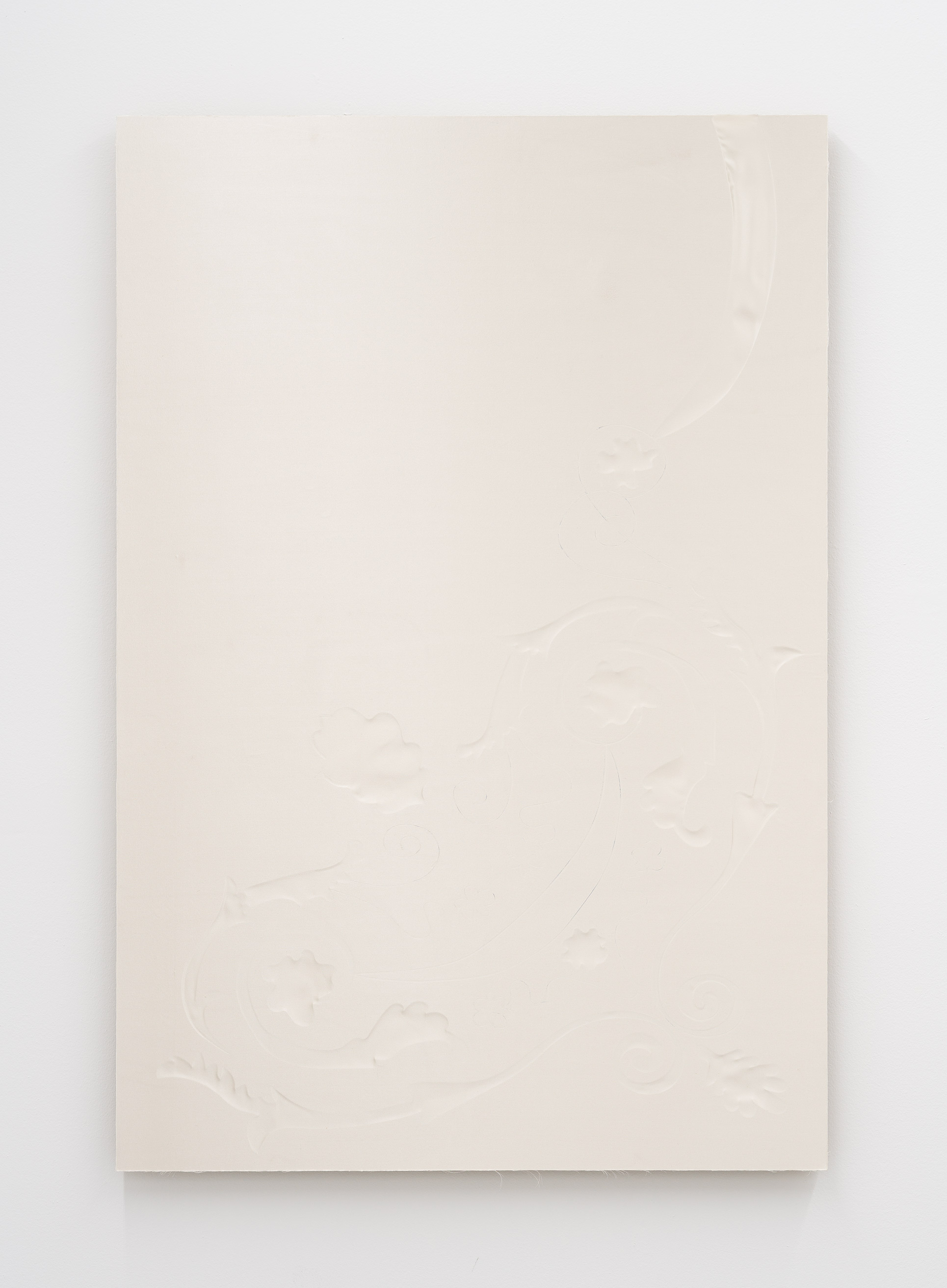 Something New 04, 2024, silk on board, 46 x 31 x 1 1/2 in.  (116.8 x 78.7 x 3.8 cm.)