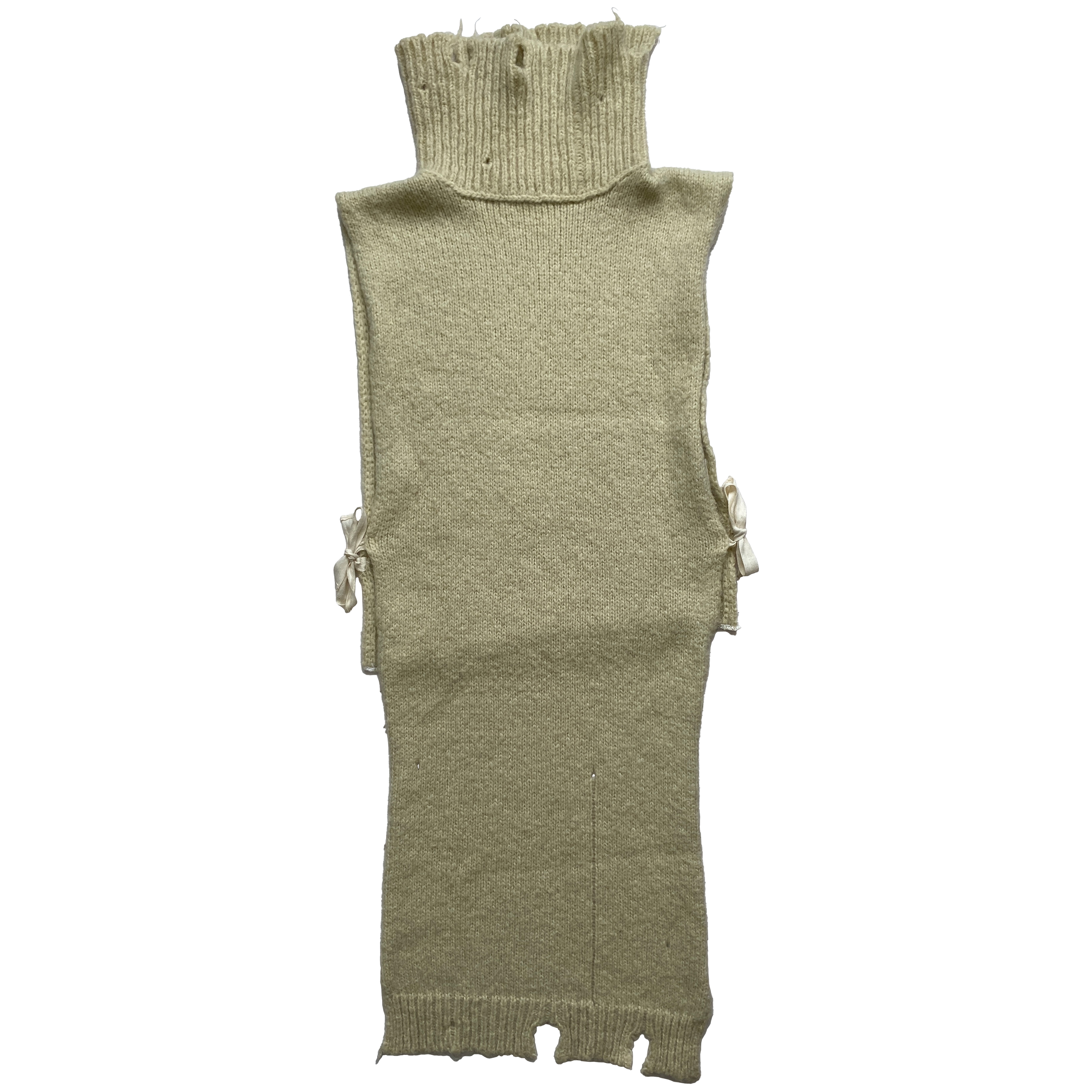 Maison Martin Margiela, A/W 2000 Miss Deanna Khaki Destroyed Knit