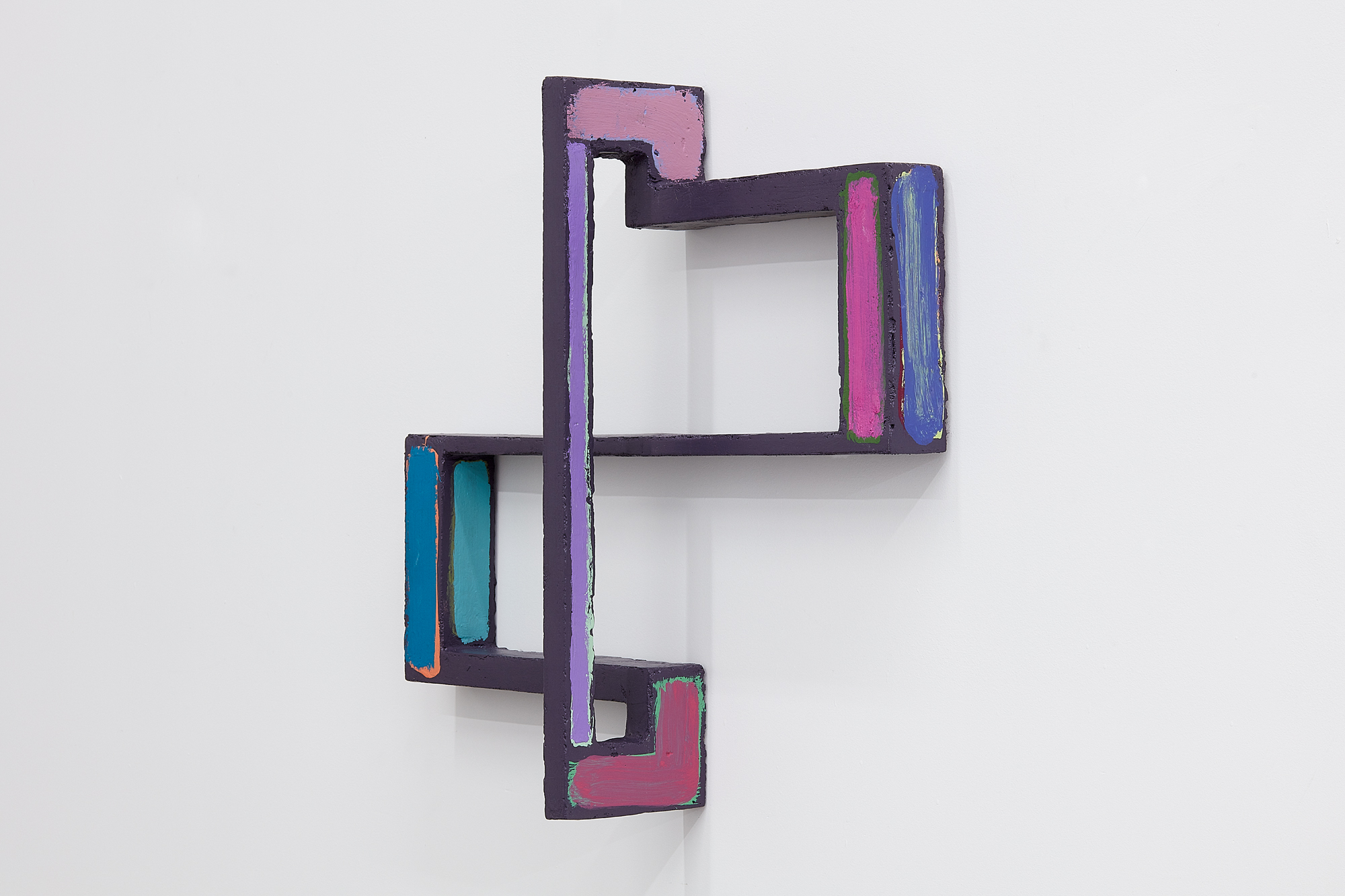 Utterance 15, 2020 Mild steel, stucco, acrylic paint 20 &sup3;&frasl;₄" x 22 &sup1;&frasl;₄" x 5 &sup1;&frasl;₄"