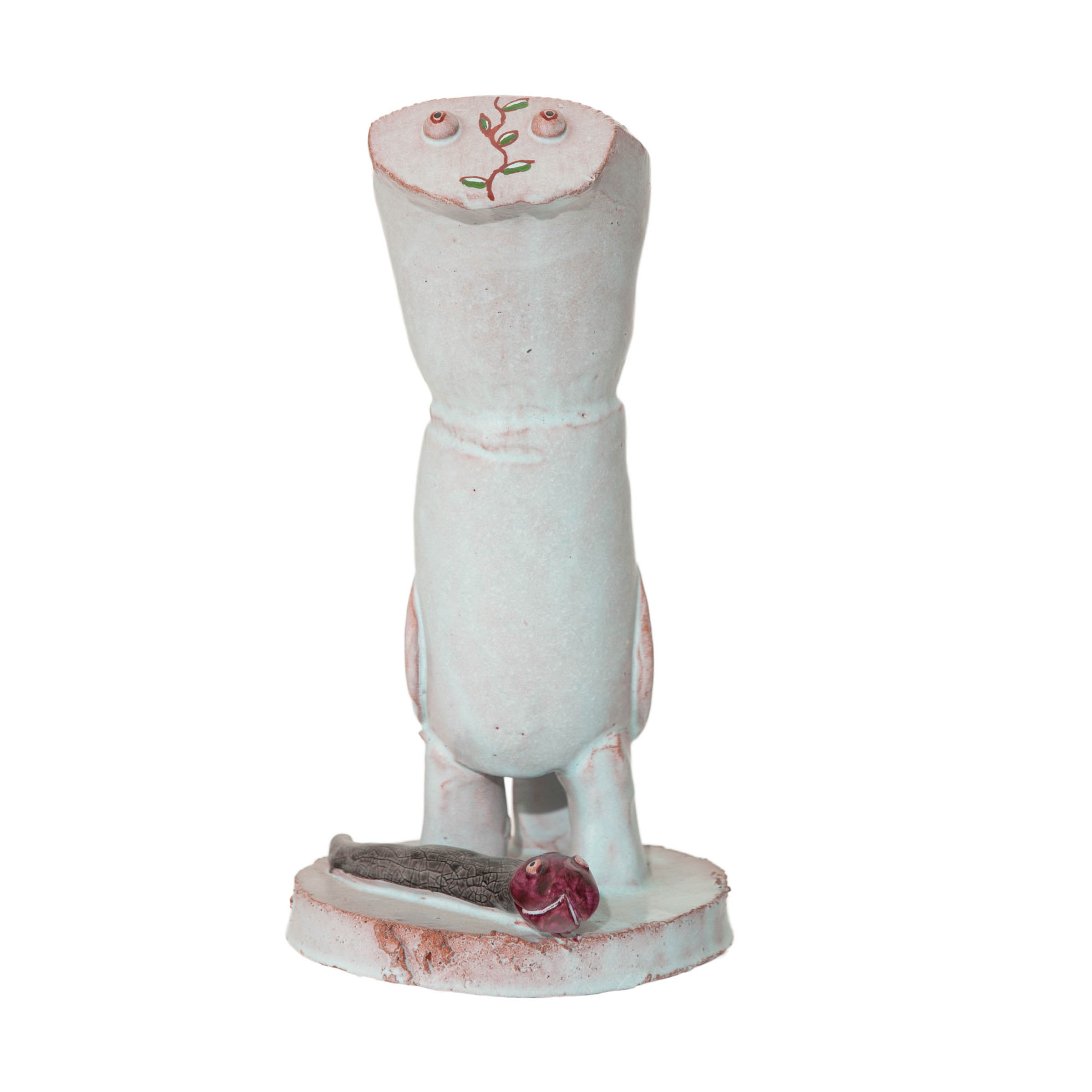 Snake and Bird, 17.4.2008Glazed ceramic stonewareHeight 25cm