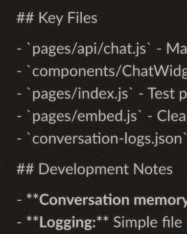 Intelligent Chat Interface