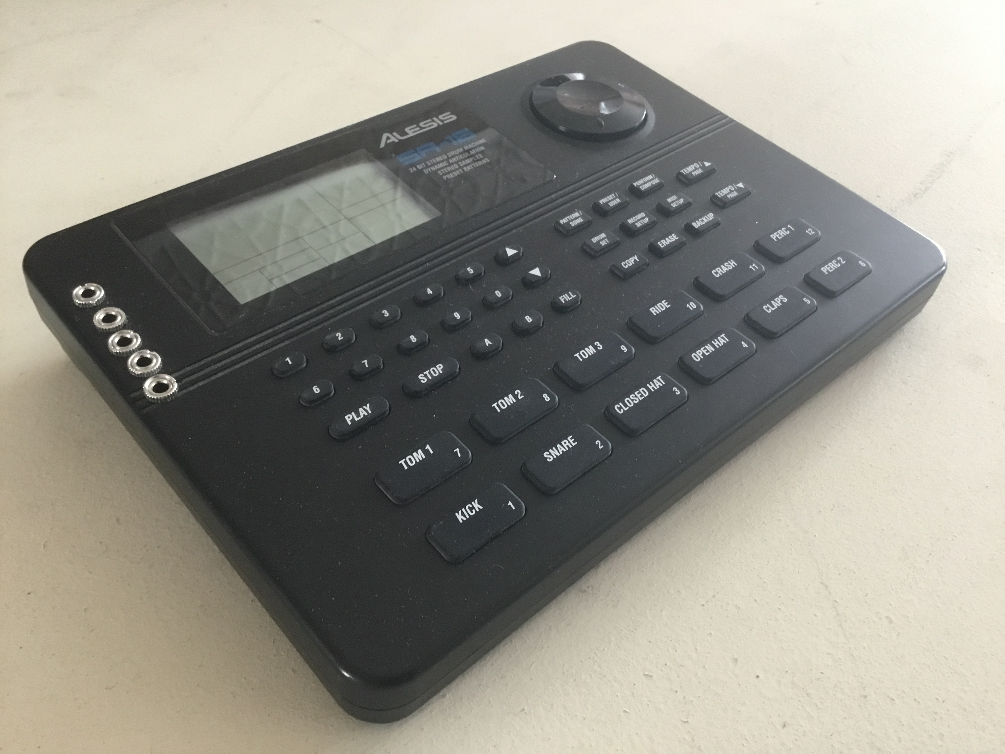 2004 Modified Alesis drum machine. Classic scambled brains. Circus bent