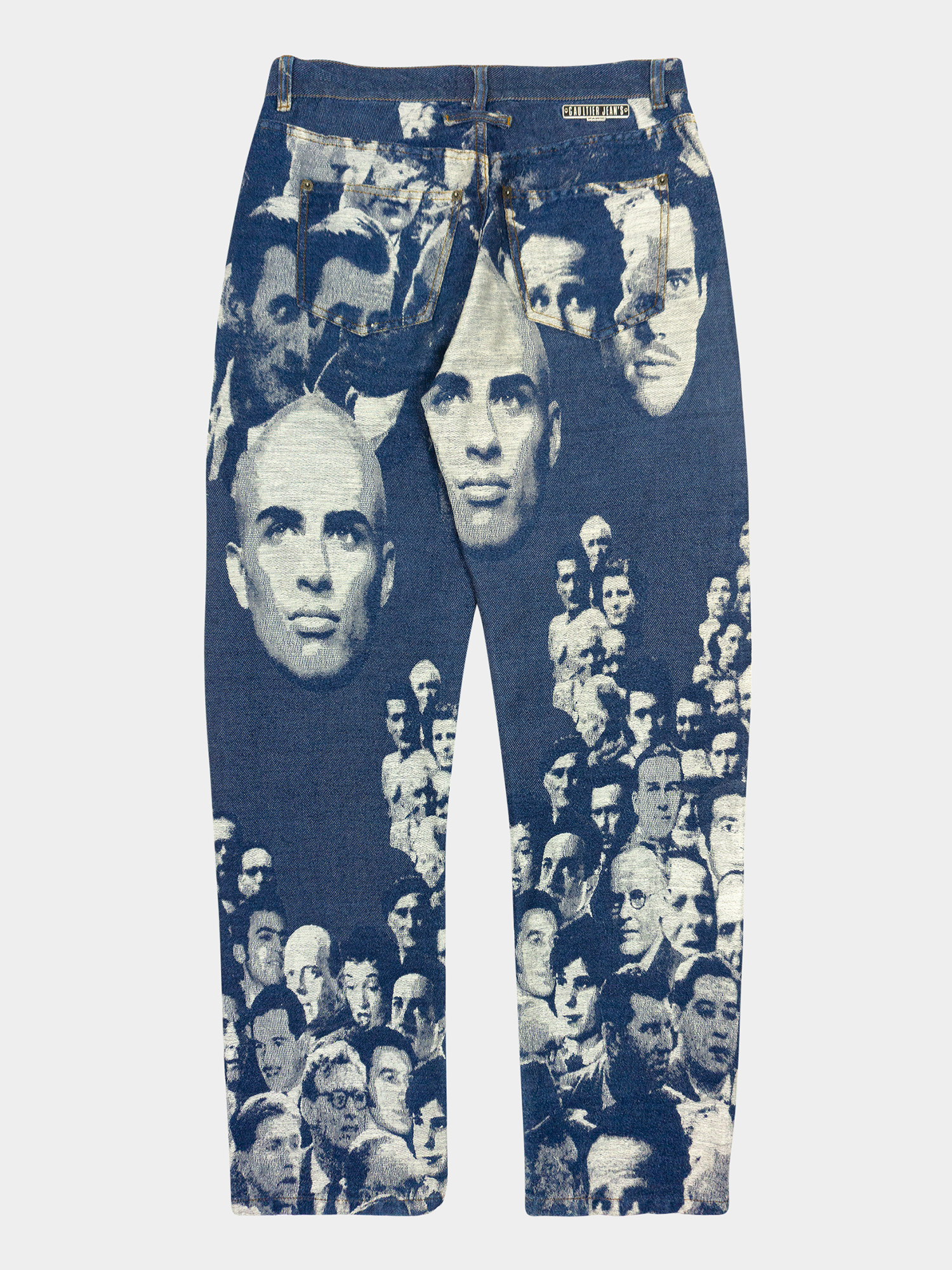 Jean Paul Gaultier Face Print Jeans