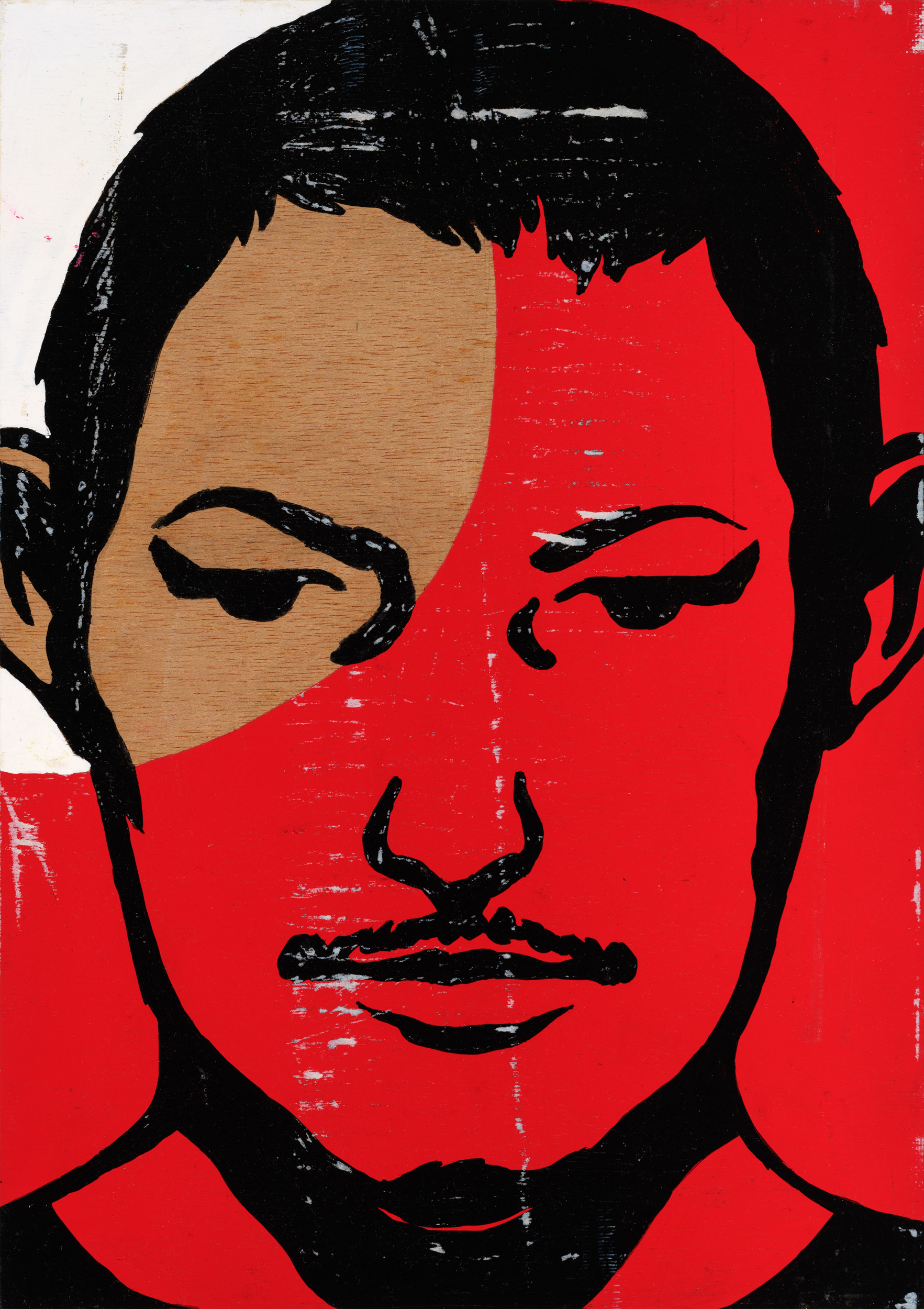 제목 미상, 2007, 나무패널에 에나멜, 37 x 26cmNo Title, 2007, enamel on wood panel, 37 x 26cm