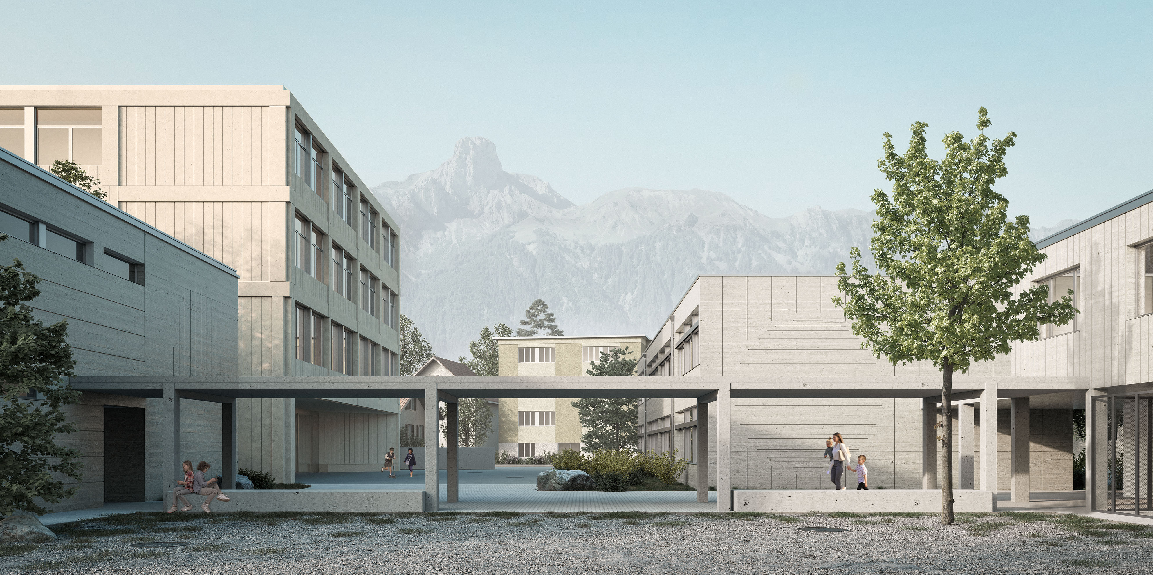 Erweiterung und Sanierung OS, Strättligen - Wettbewerb / gfa