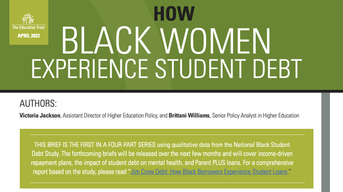 2022, Authors Victoria Jackson, Brittani Williams. Published by The Education Trust