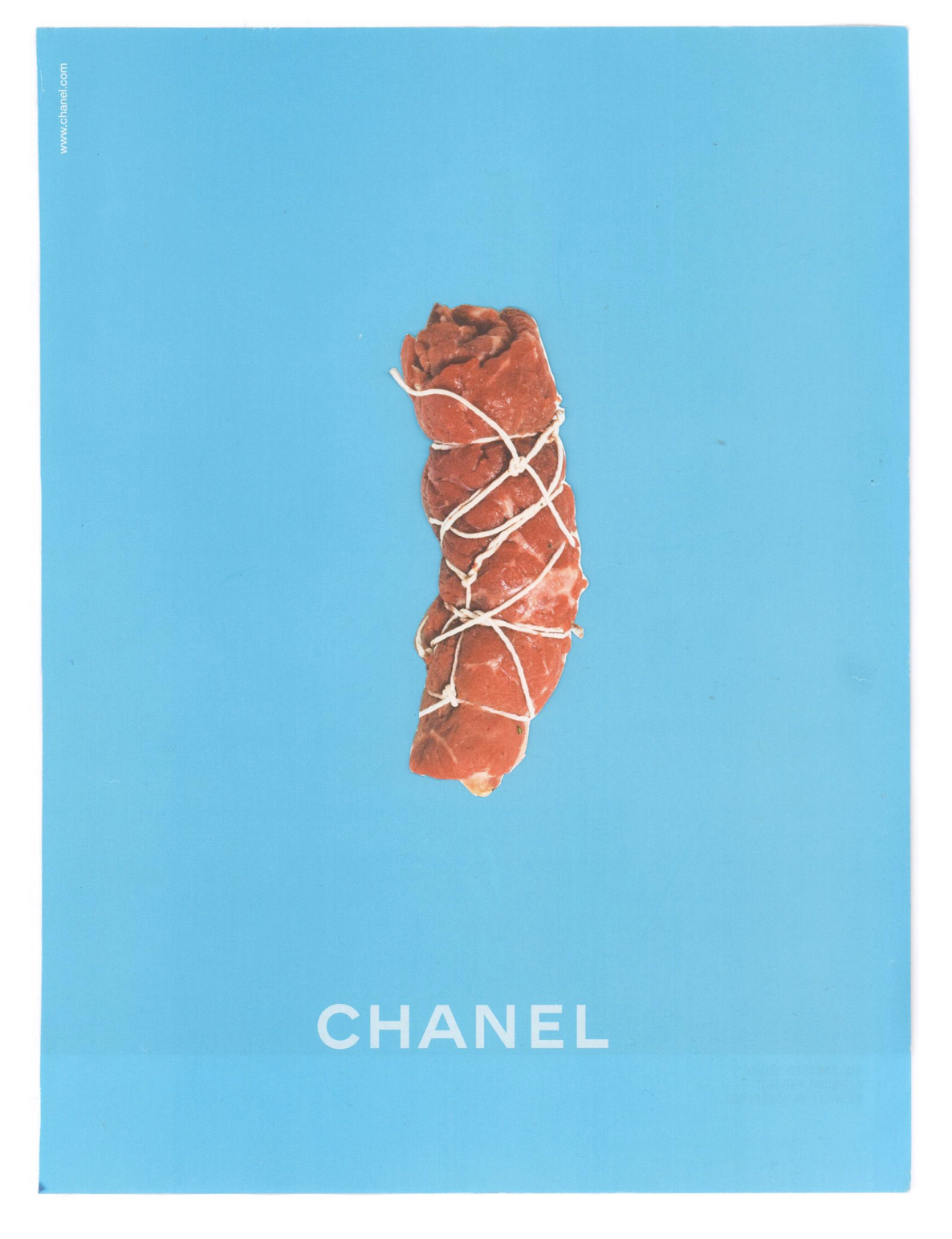 A Piece of Meat for Chanel, 2017, photomontage, 22 x 30 cm