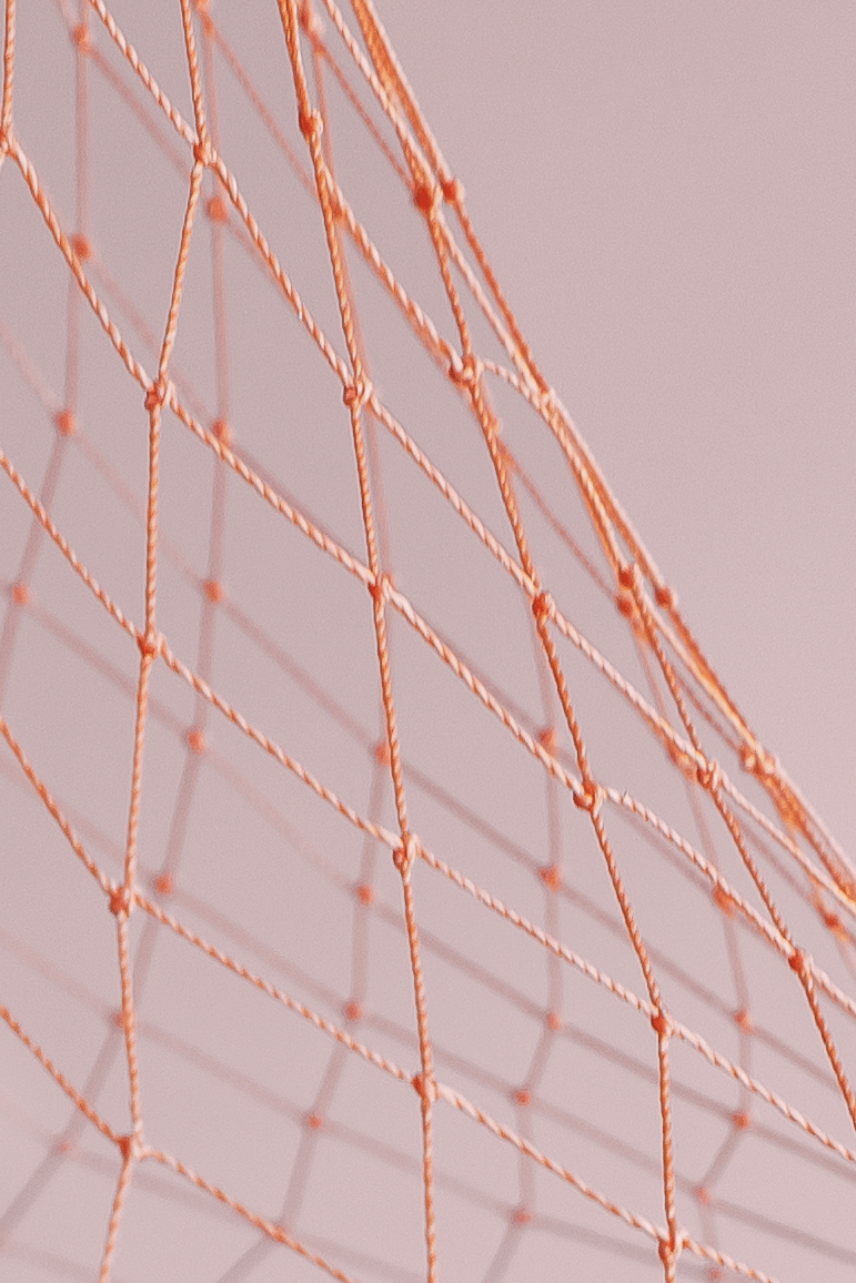 06. Drying rack. [Rush, willow, fishing twine, fishing sinker].