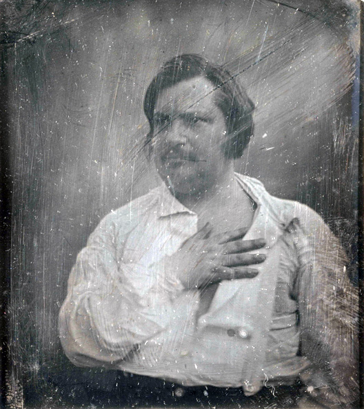 Daguérréotype représentant Balzacpar Louis-Auguste BISSON, 1842