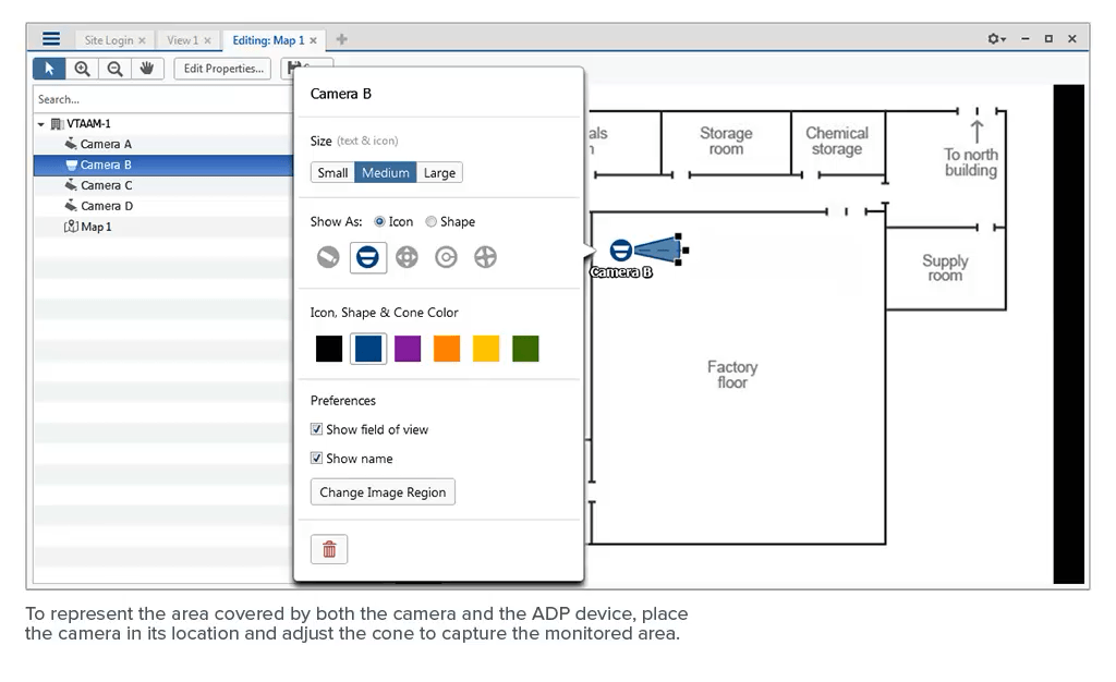 online course example, creating camera maps in ACC (1/8)