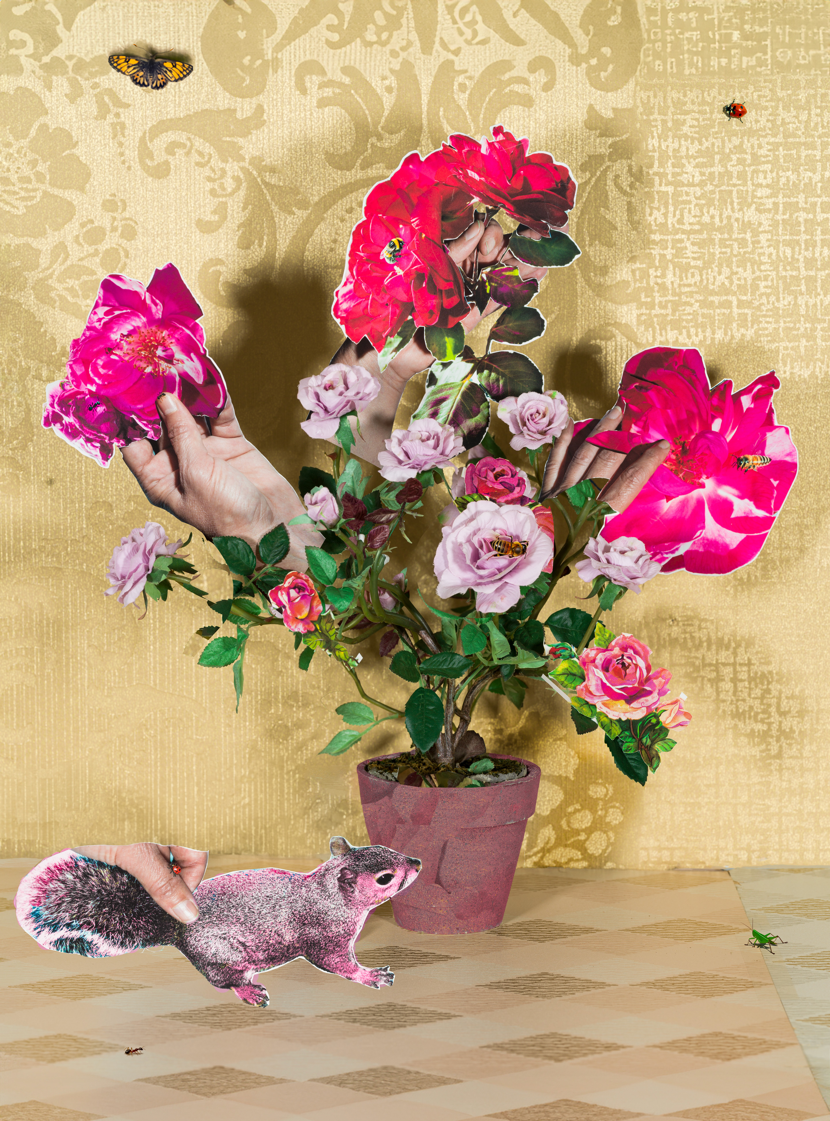 Still Life with Roses, 2023, archival pigment print, 27” x 20”