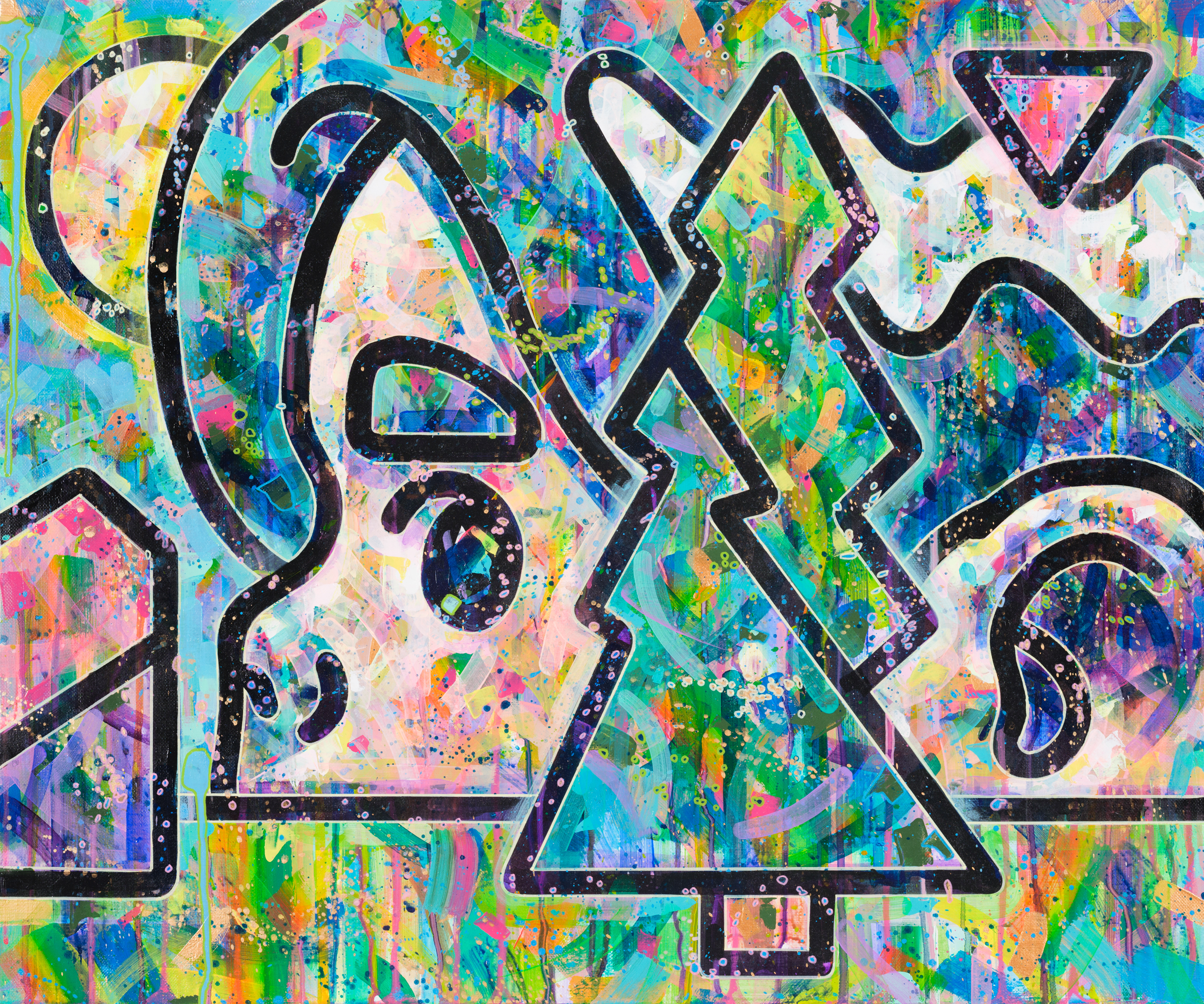 Qriosity2019, 캔버스에 아크릴, 색연필, 60.5 x 72.5cm2019, acrylic, colored pencil on canvas, 60.5 x 72.5cm