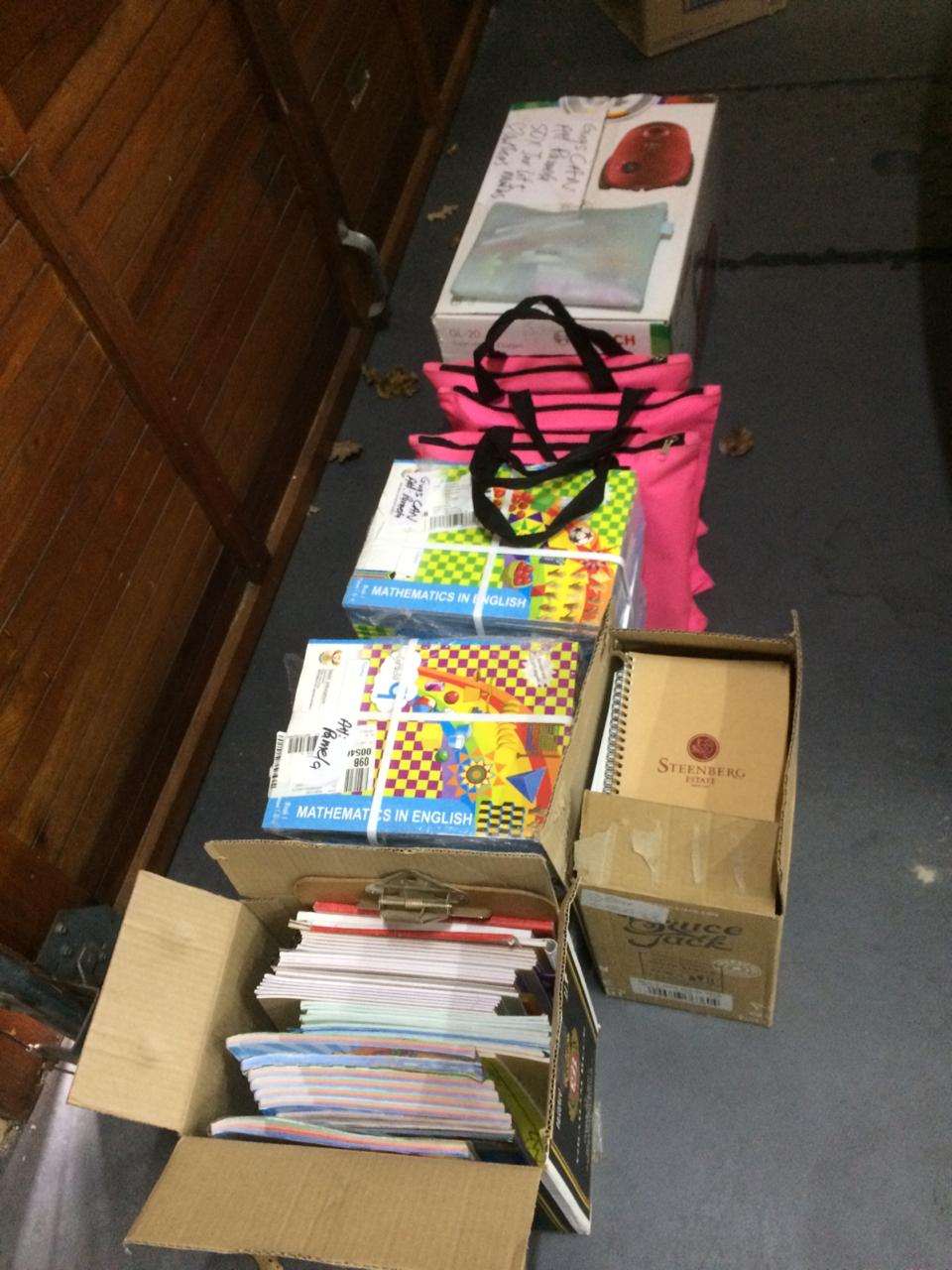 23.04.2020 Thank you to Heidi Segal for the donation of 227 literacy and maths textbook’s for junior students and grades 7 - 12. Education packs have been distributed by our Gugulethu CAN partnership. Find out more about the EduPack Drive here.