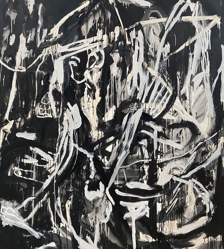 Black 2020 Oil on canvas 200x180 cm