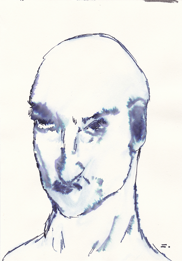 Float, 2017, pen, ink on paper, 21*14.8(cm)